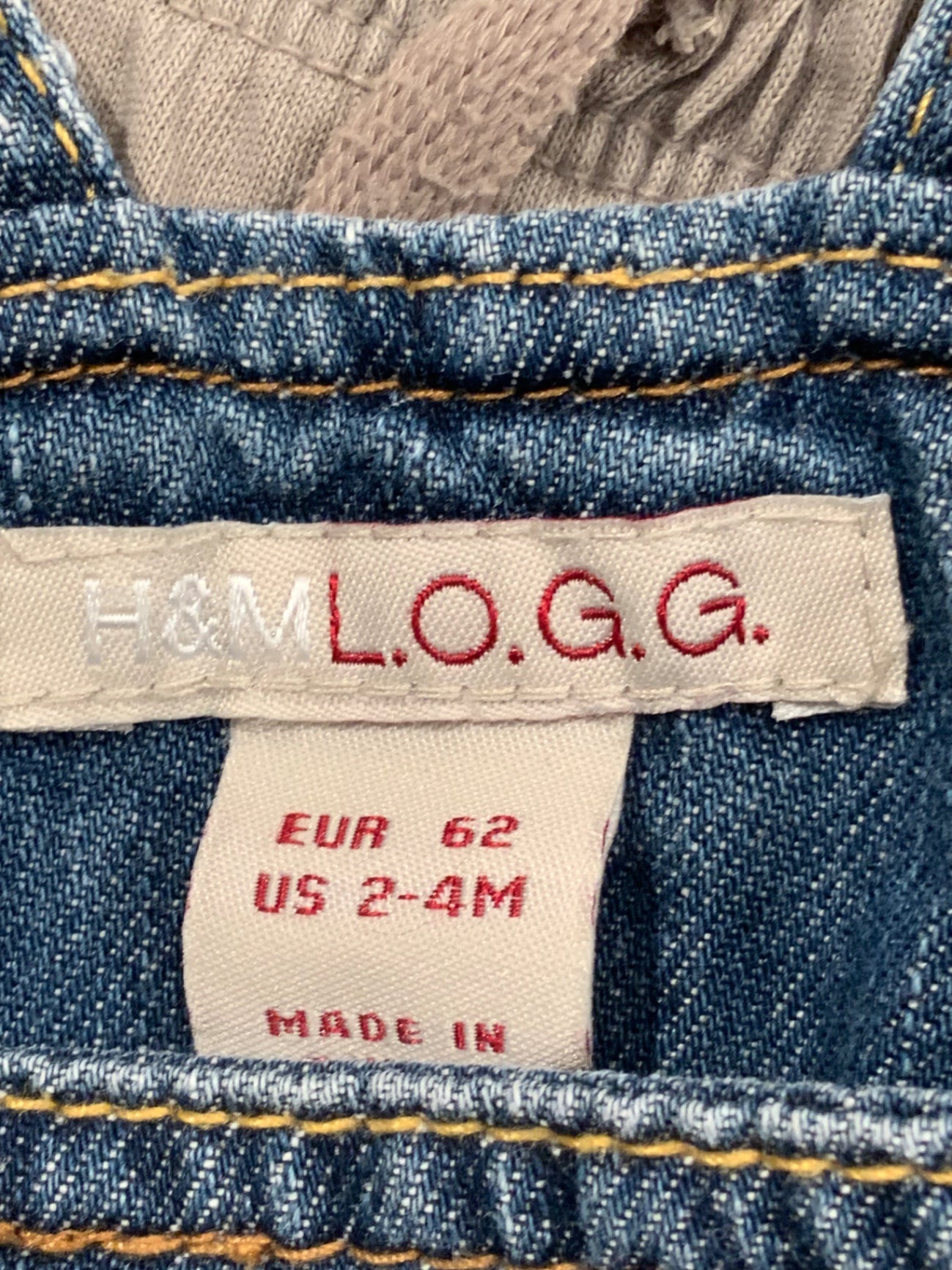 S LOGG Jeansklänning 62 blå