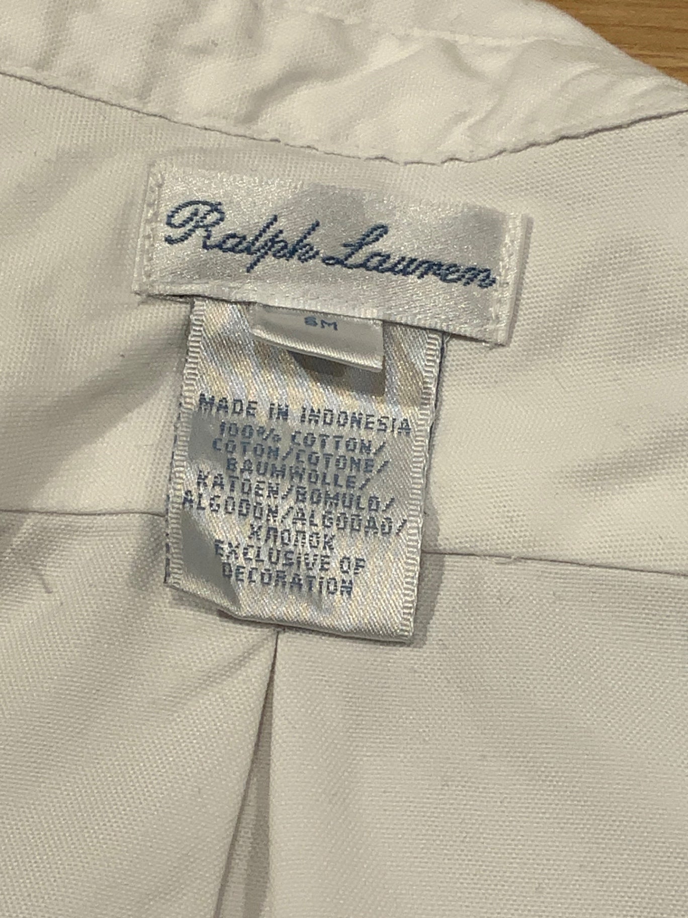 S Polo Ralph Lauren Skjorta 68 Vit