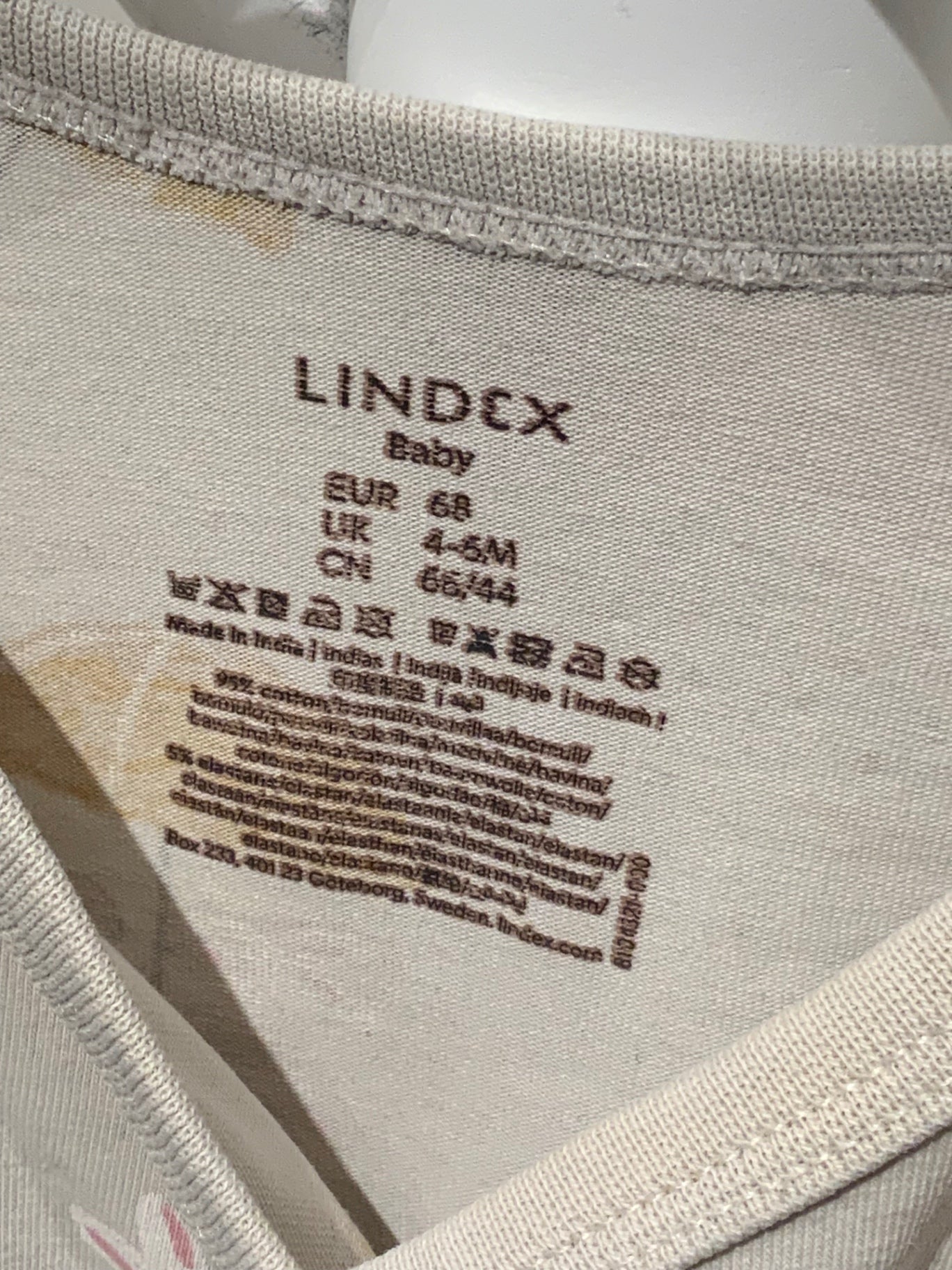 S Lindex Body 68 Beige/Kaniner