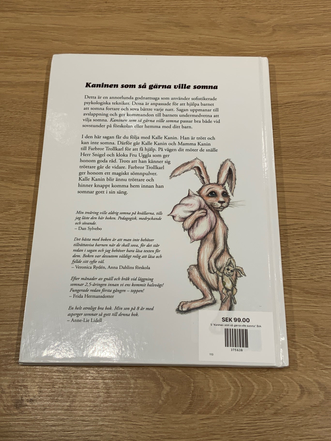 S ”Kaninen som så gärna ville somna” Bok