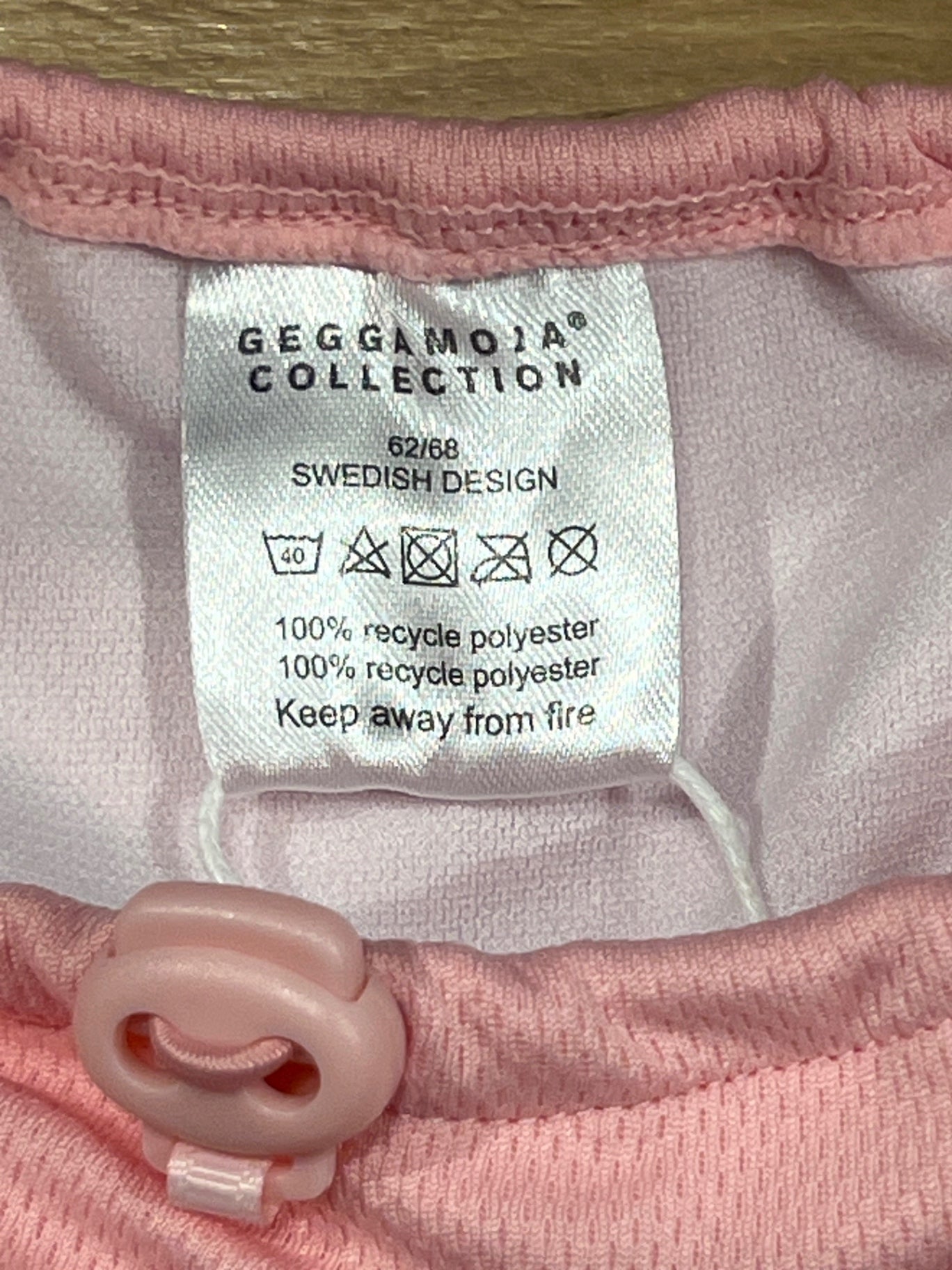 S Geggamoja UV-badblöja 62/68 Rosa