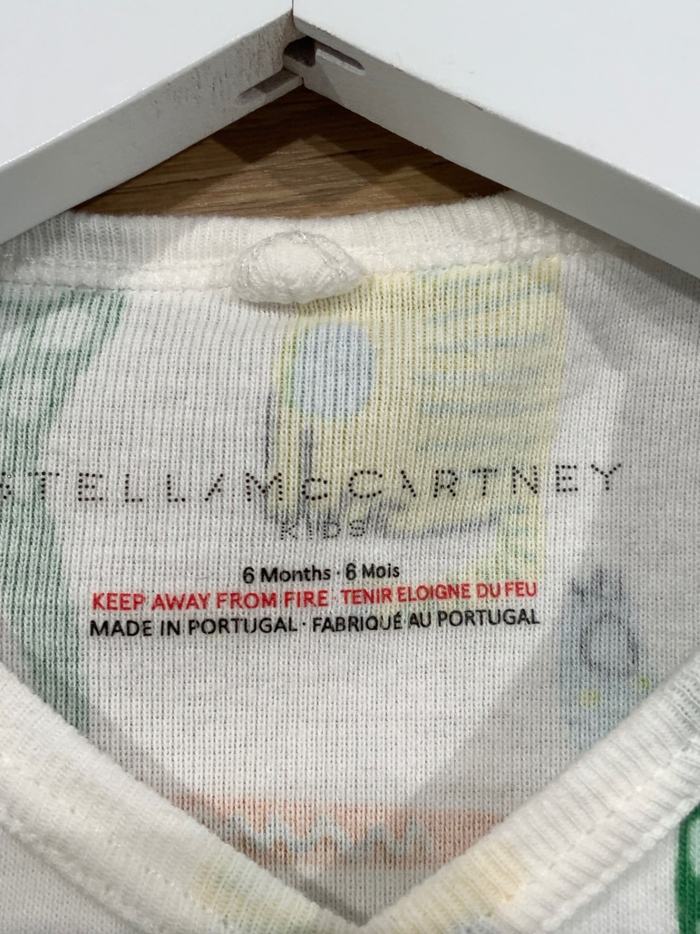 S Stella McCartney Body + Mössa + Haklapp set 68 Vit/Djungel
