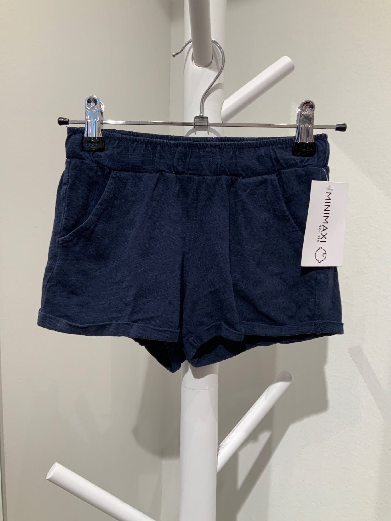 S Lindex shorts blå 110/116