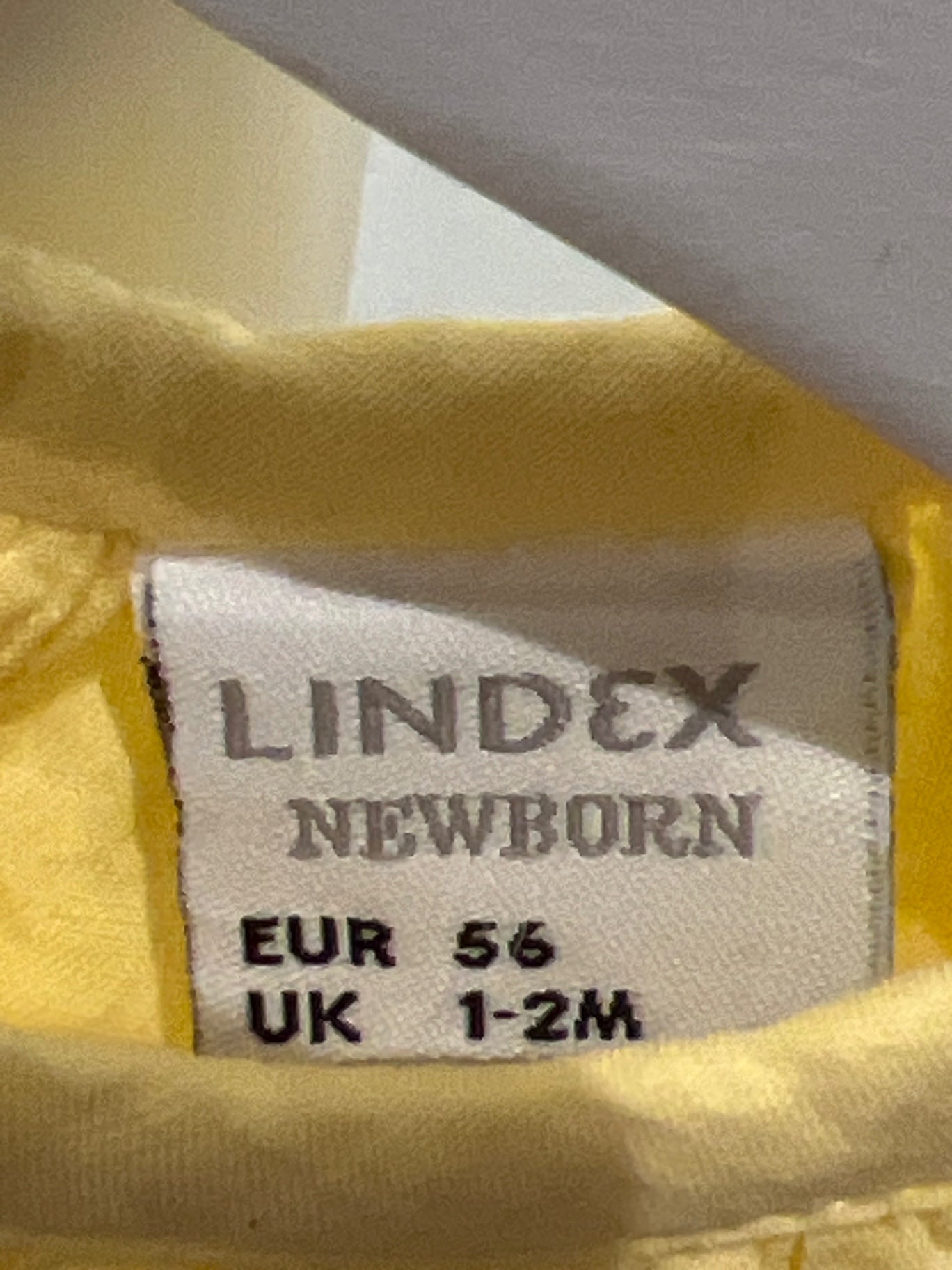 S Lindex Klänning/Body 56 Gul