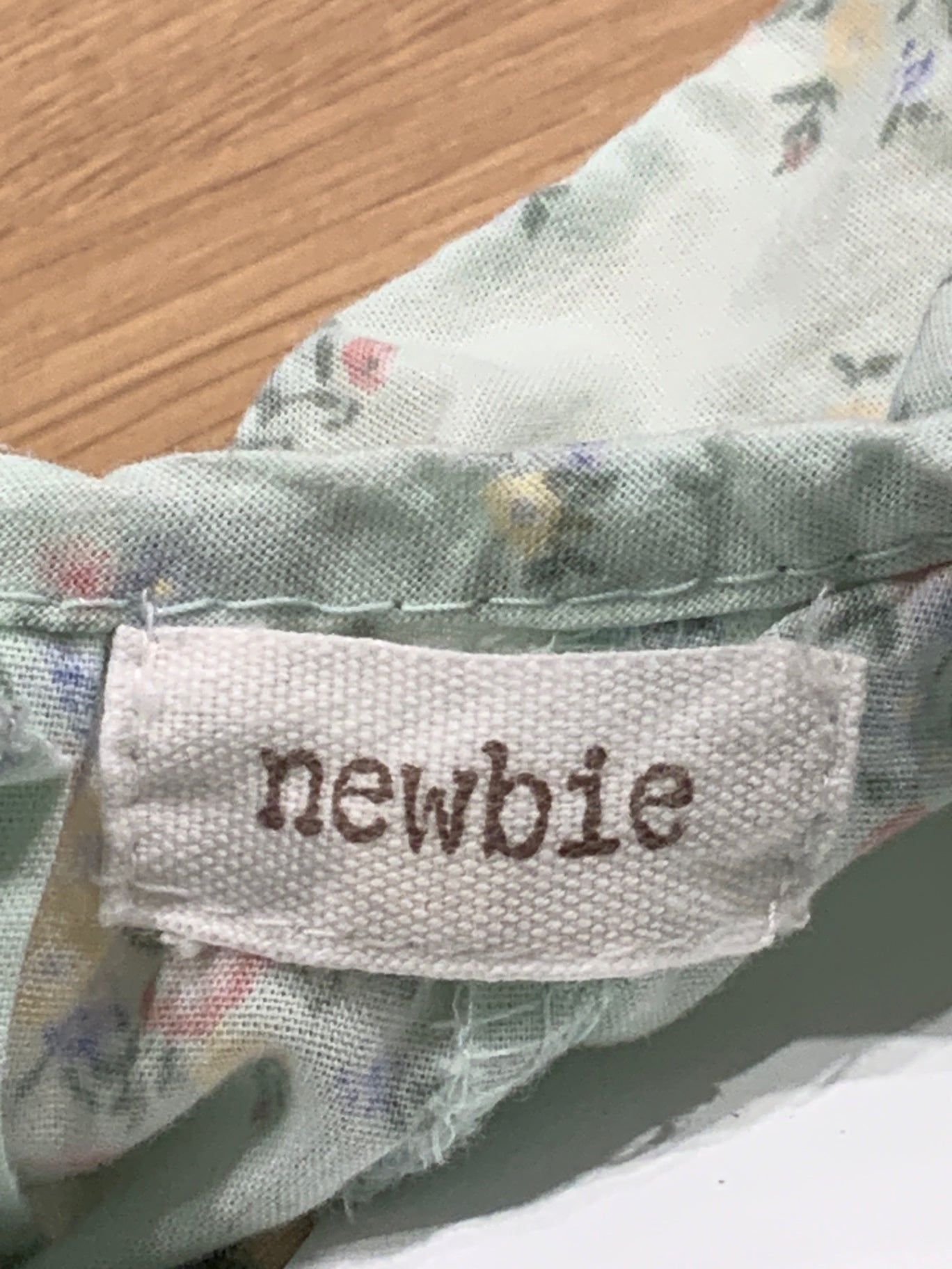 S Newbie Topp + Shorts set 62 Turkos/Blommig