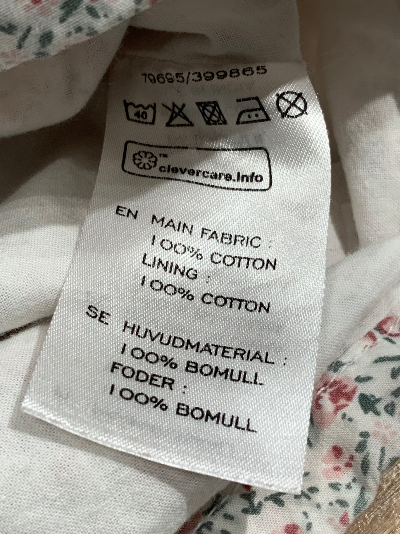 S Newbie shorts småblommig 104