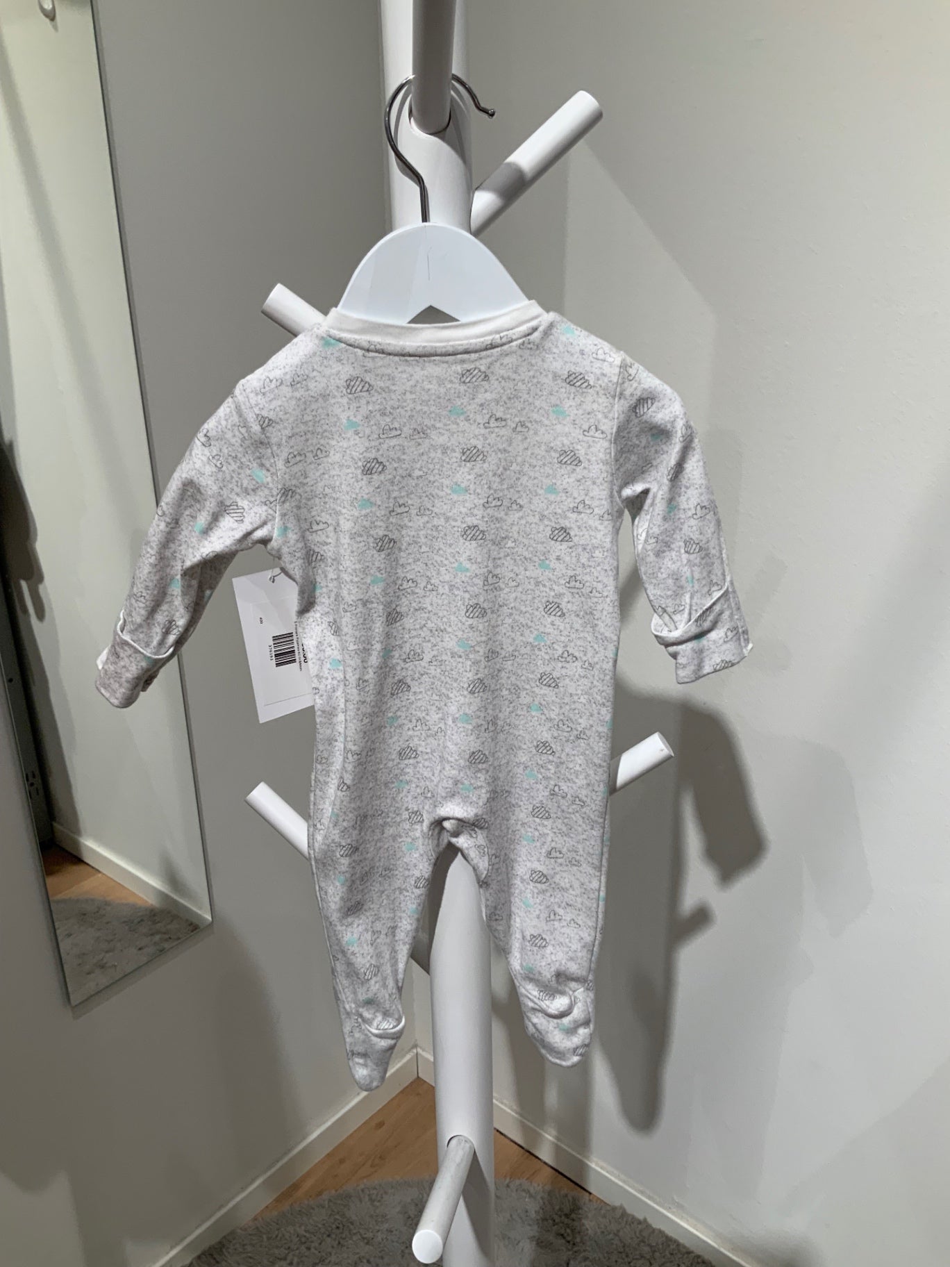 S Primark Pyjamas 62 Grå/Moln