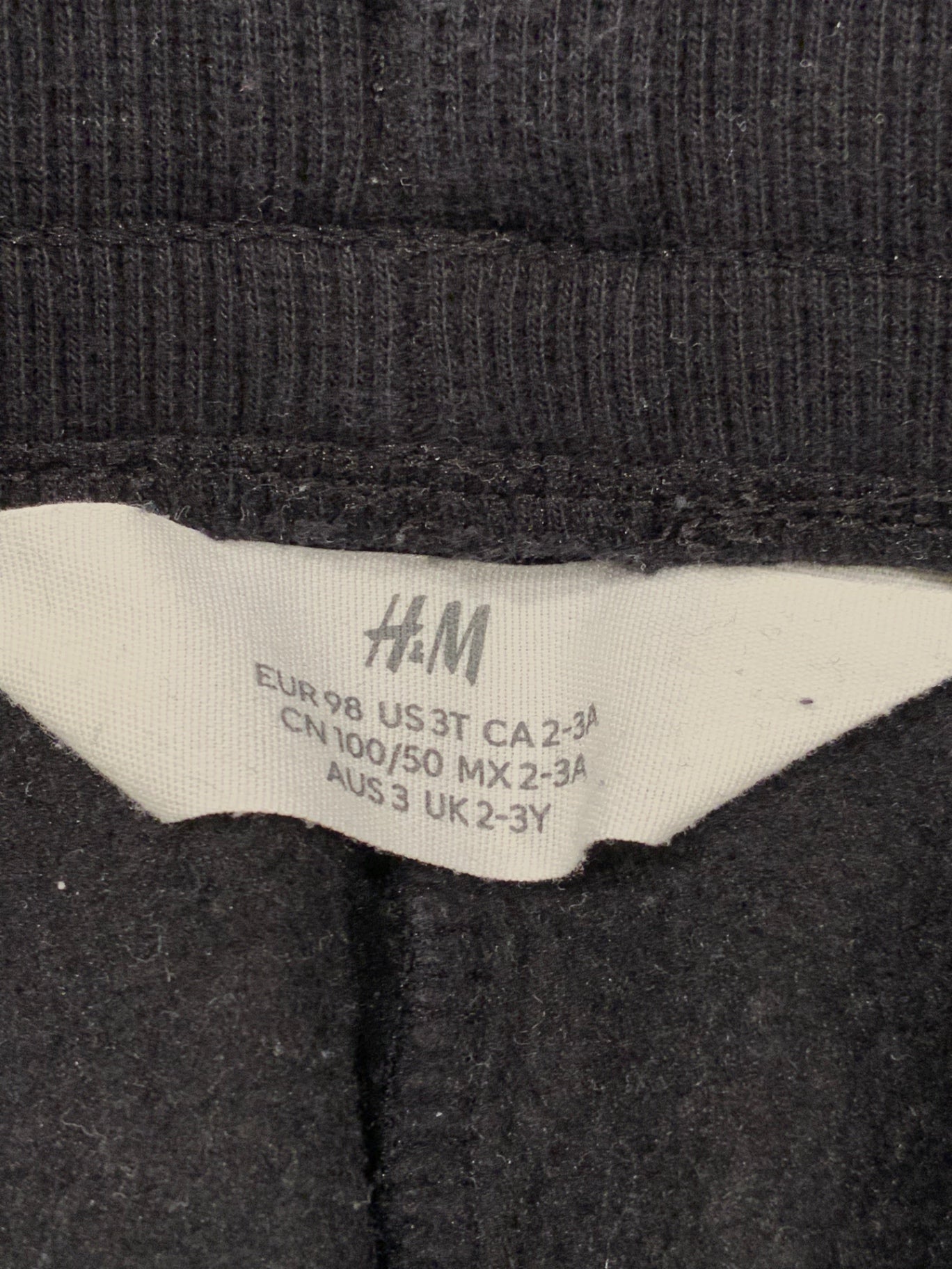 S H&M Mjukisbyxor 98 Svart