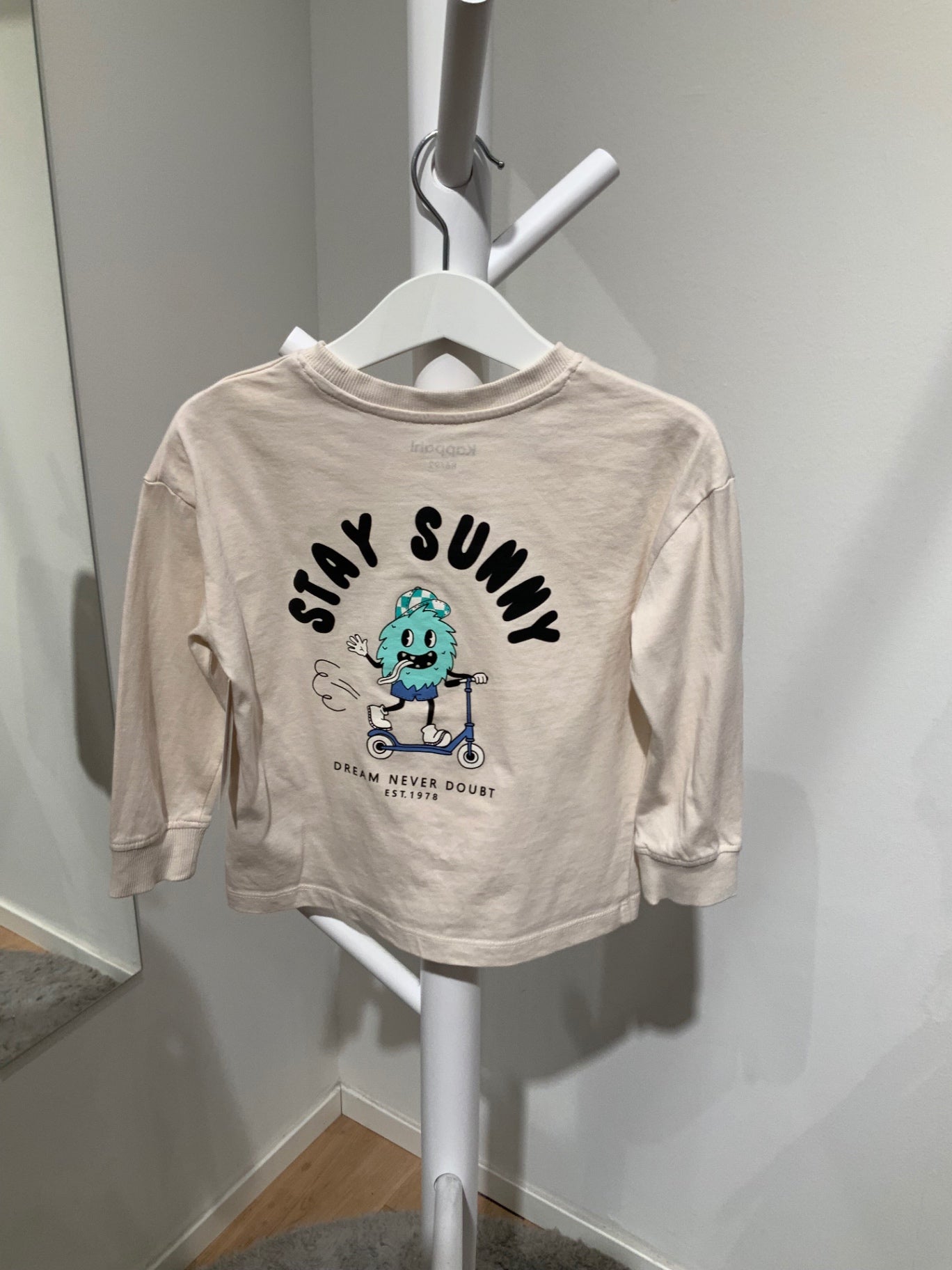 S Kappahl Långärmad tröja 86/92 Beige/Sunny