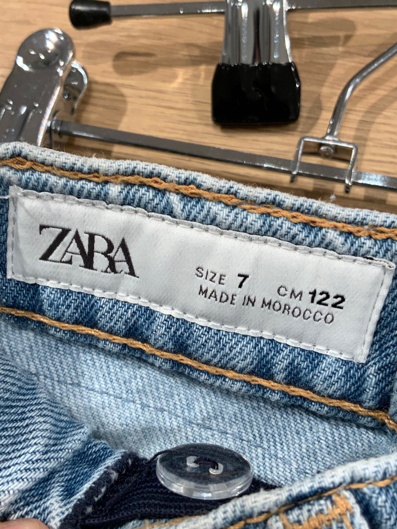 S Zara Jeans 122 Ljus denim