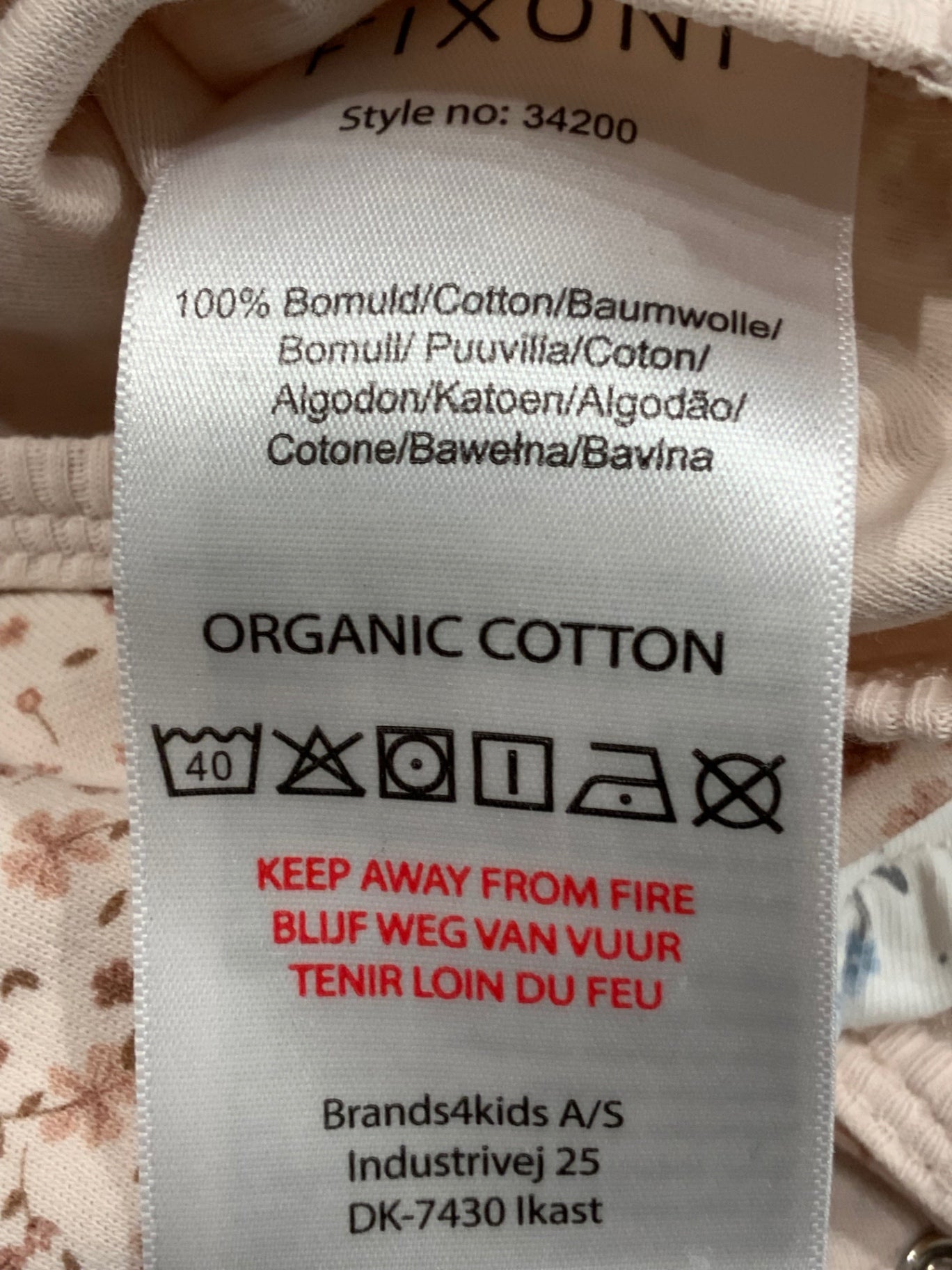 S Fixoni Pyjamas 68 rosa/savann