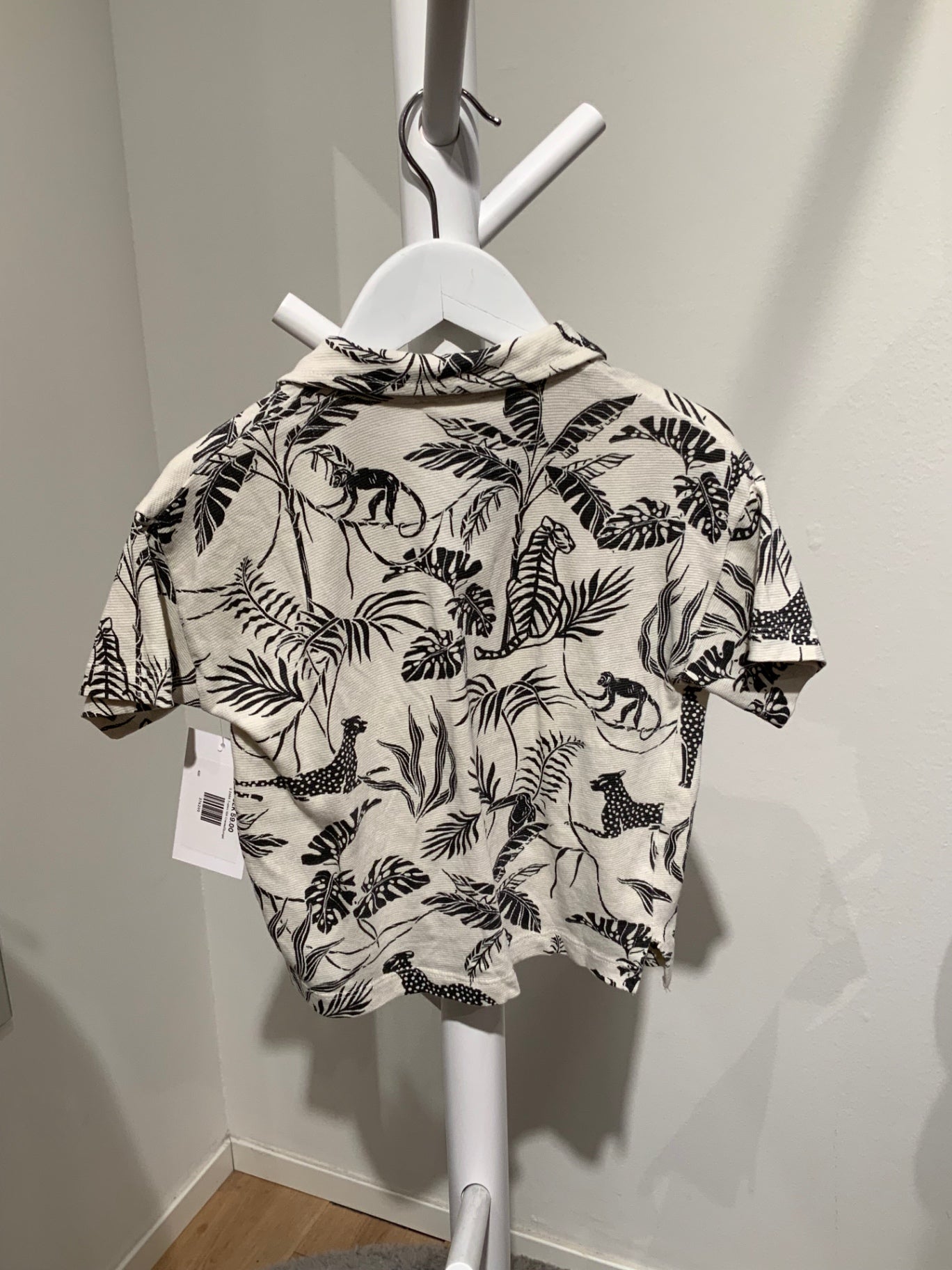 S ZARA T-shirt 104 Creme/Djungel