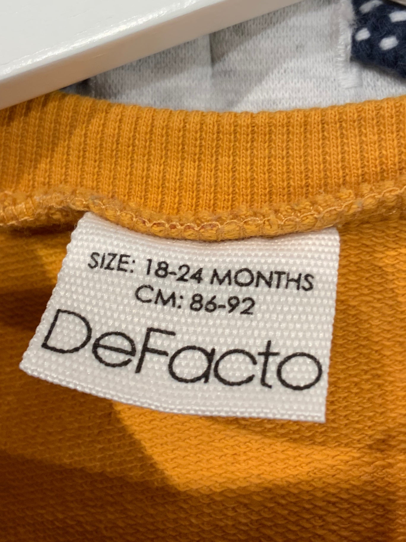 S DeFacto Tröja 86/92 Gul/Traktorer