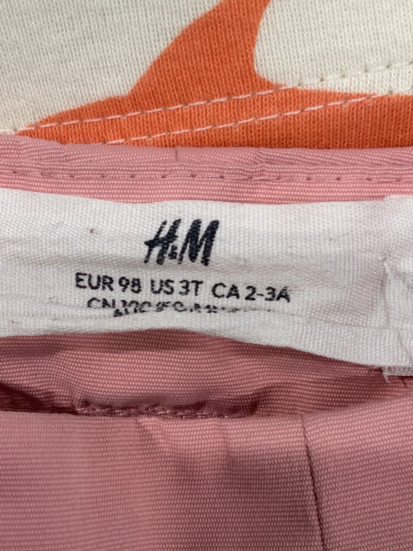S H&M Skalbyxor 98 Rosa