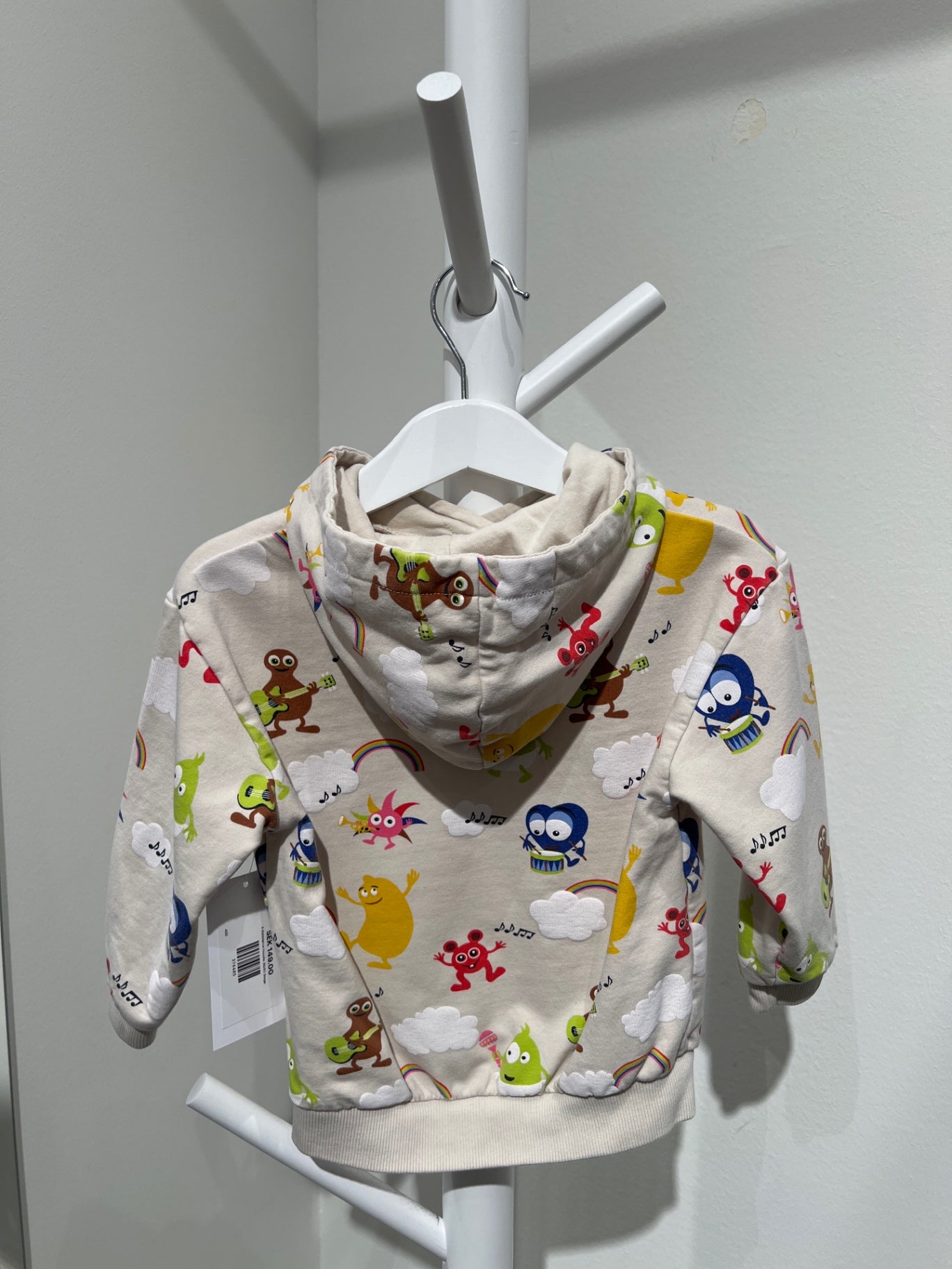 S Babblarna Hoodie 86/92 Beige