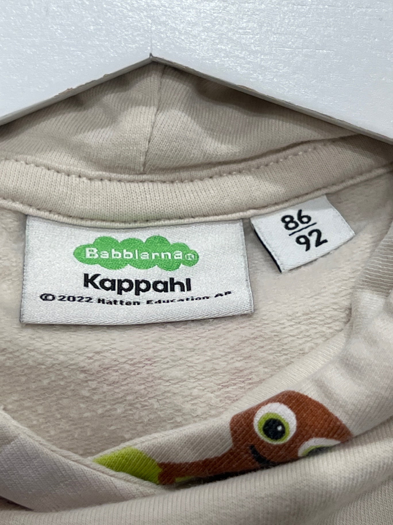 S Babblarna Hoodie 86/92 Beige