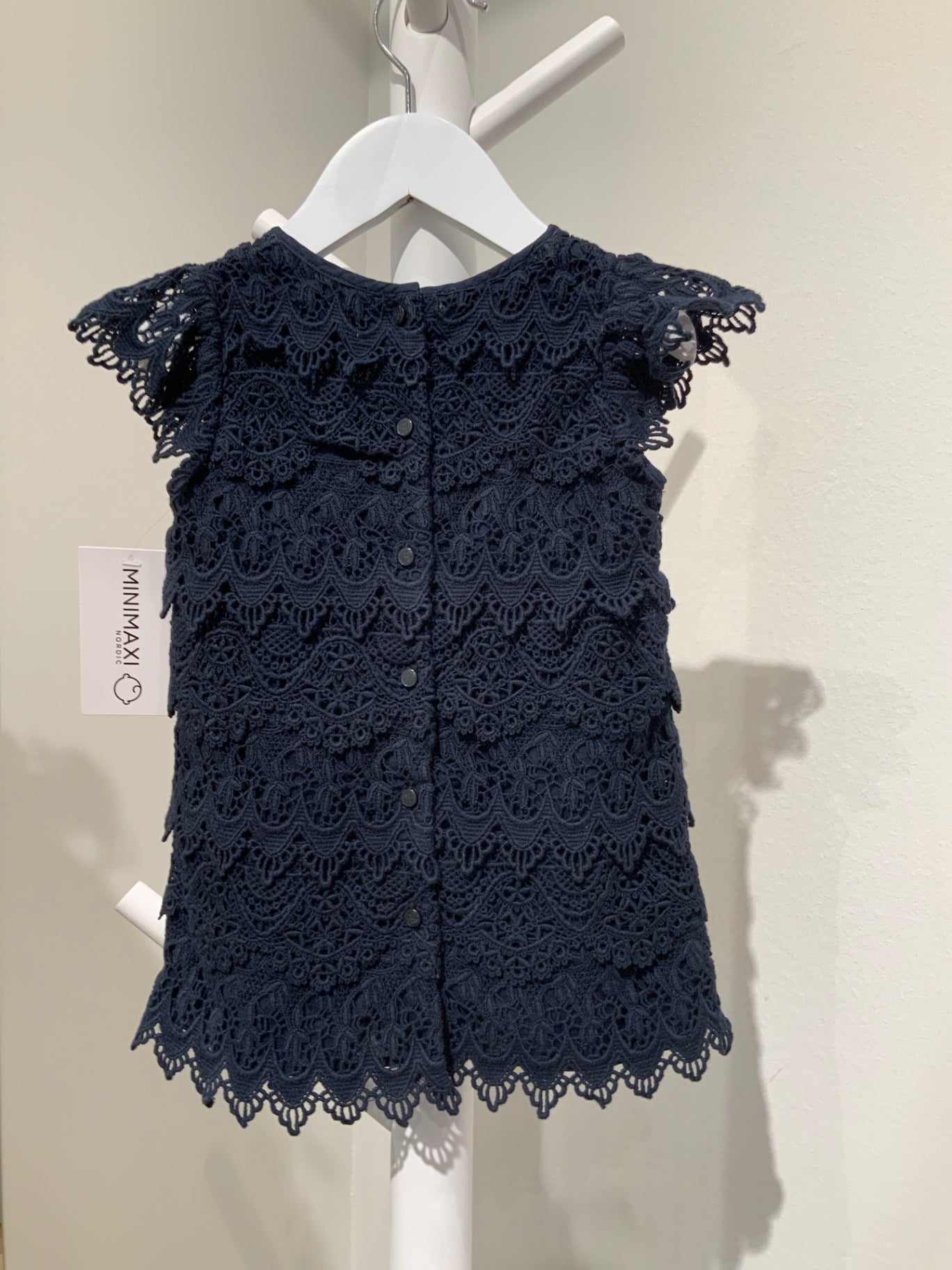 S Ralph Lauren Klänning 80 Mörkblå/Spets