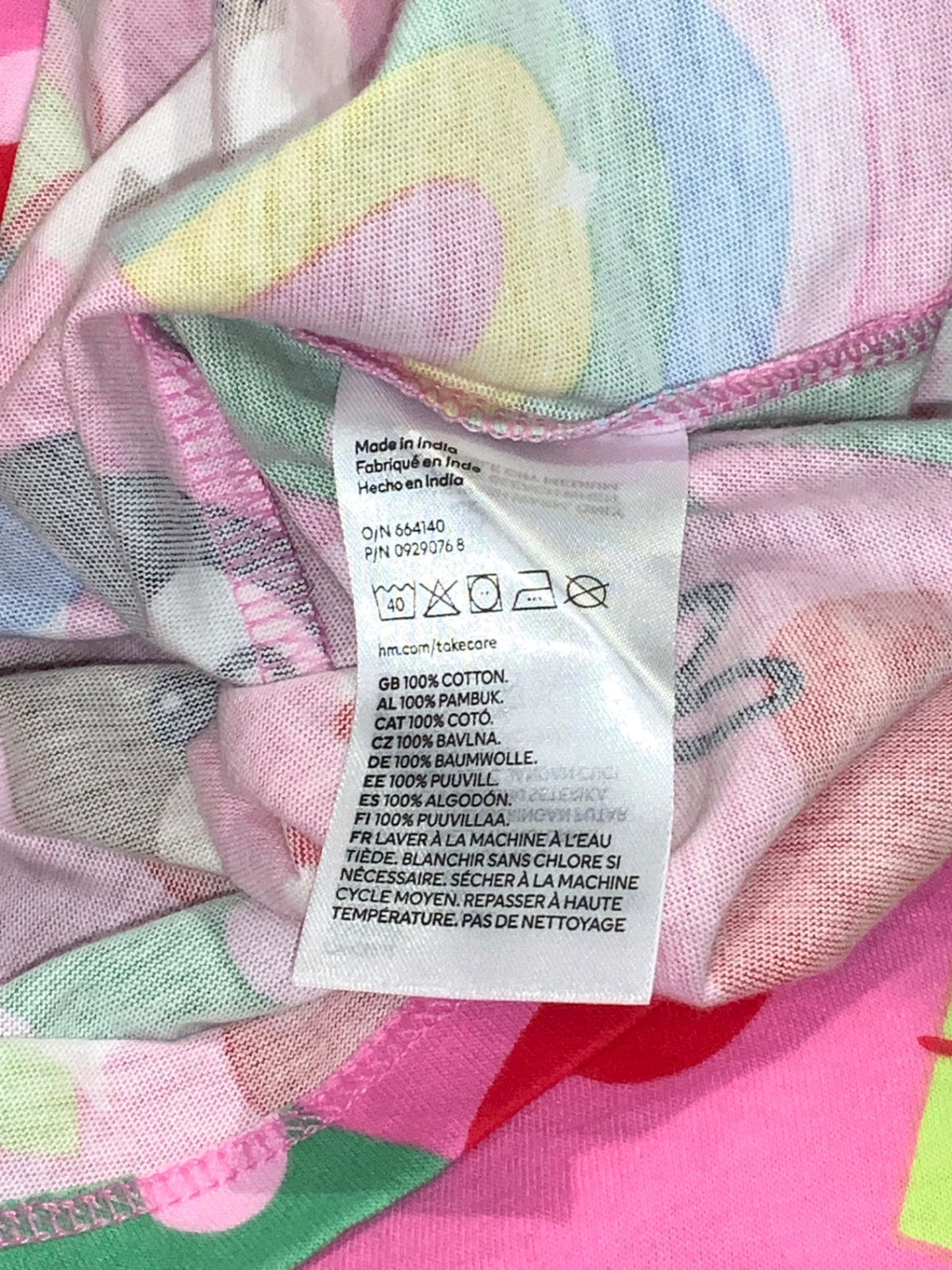 H&M Klänning 122/128 Rosa/Jul