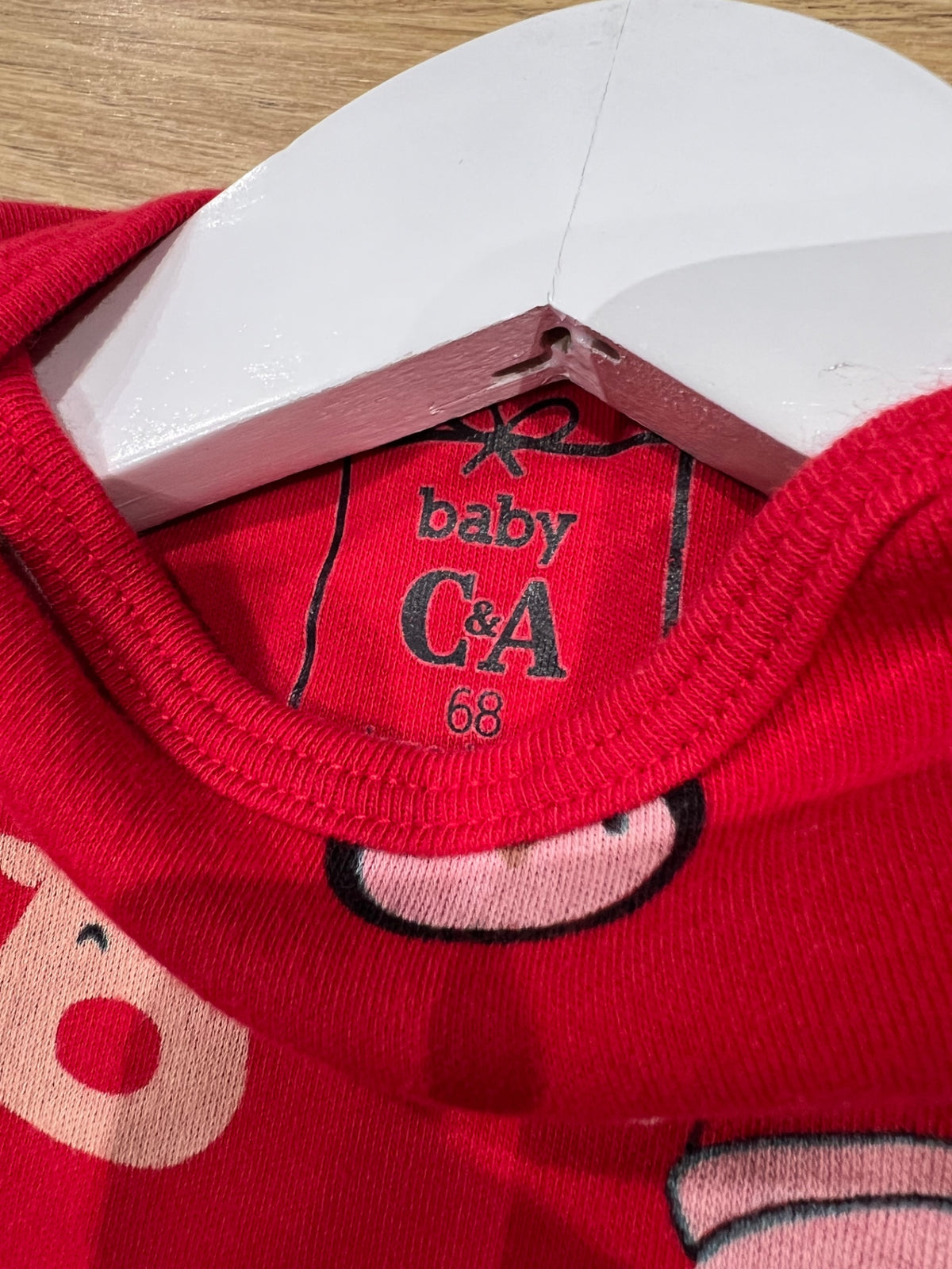 C&A baby Body 68 Röd/Jultema