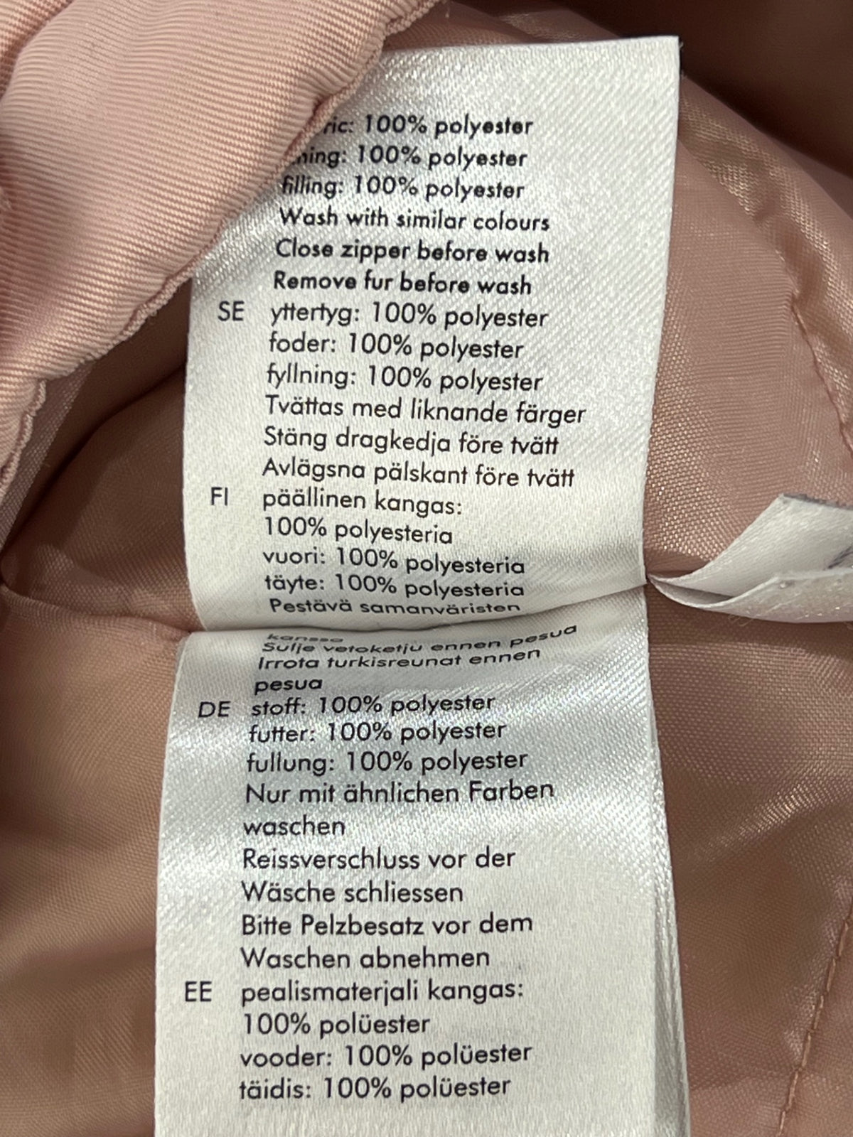 Lindex Parkas jacka 92 Rosa