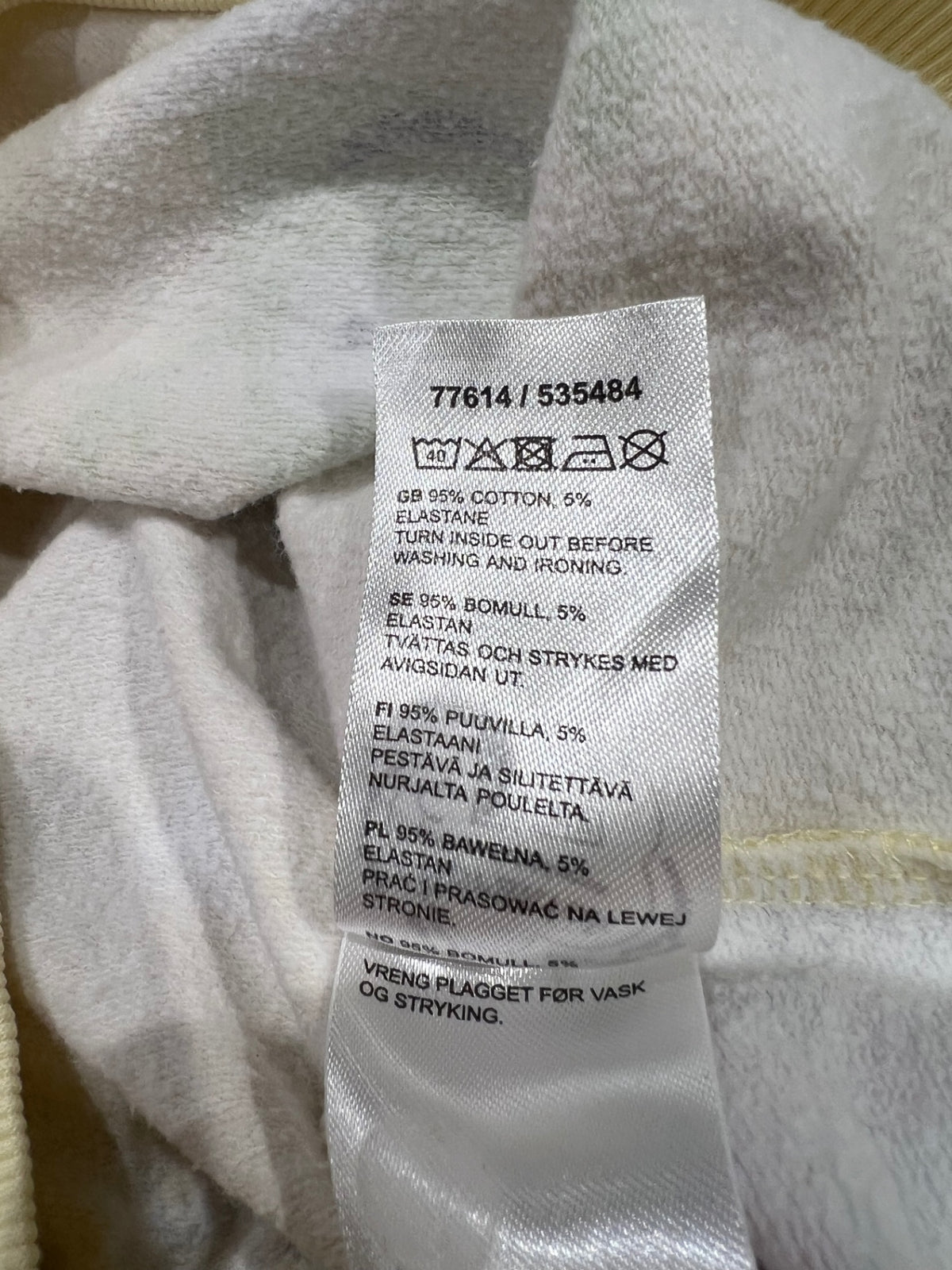 Kappahl/Babblarna Sweatshirt + leggings set 74/80 Gul/Diddi