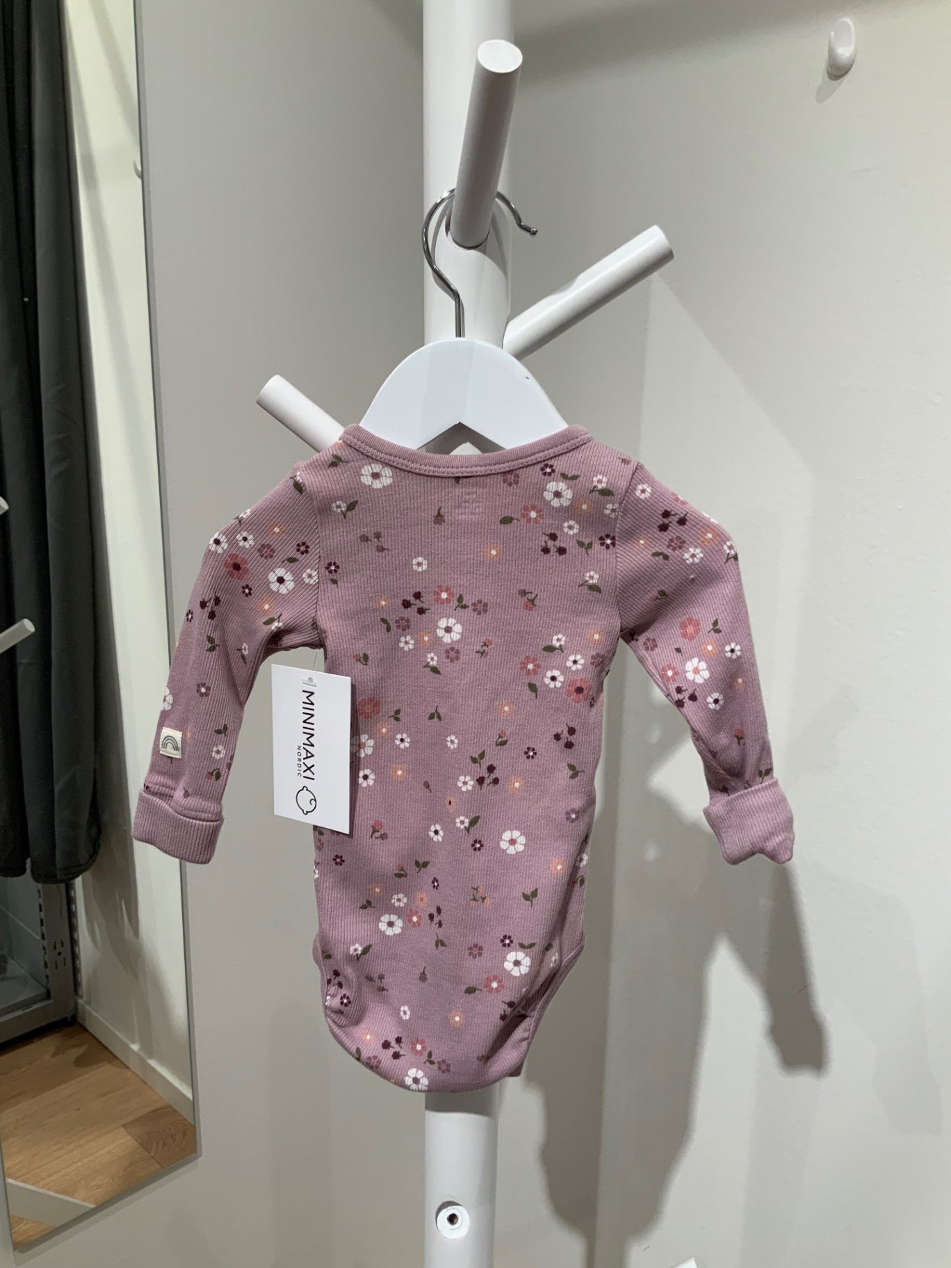 S Lindex Body 62 Lila/blommig