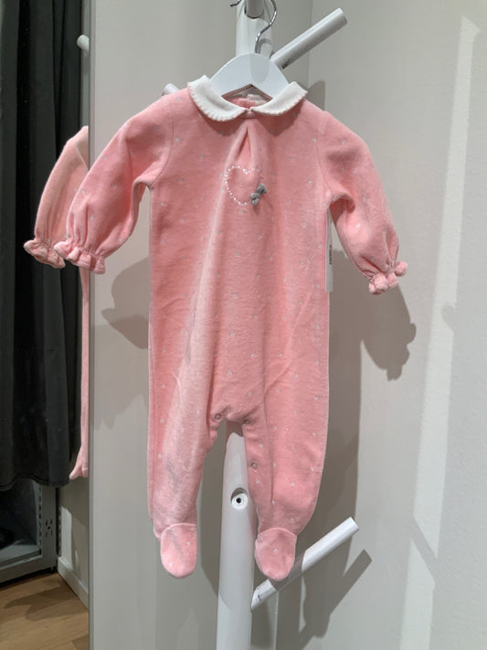 S Mayoral Onesie 62/68 Rosa/Hjärtan