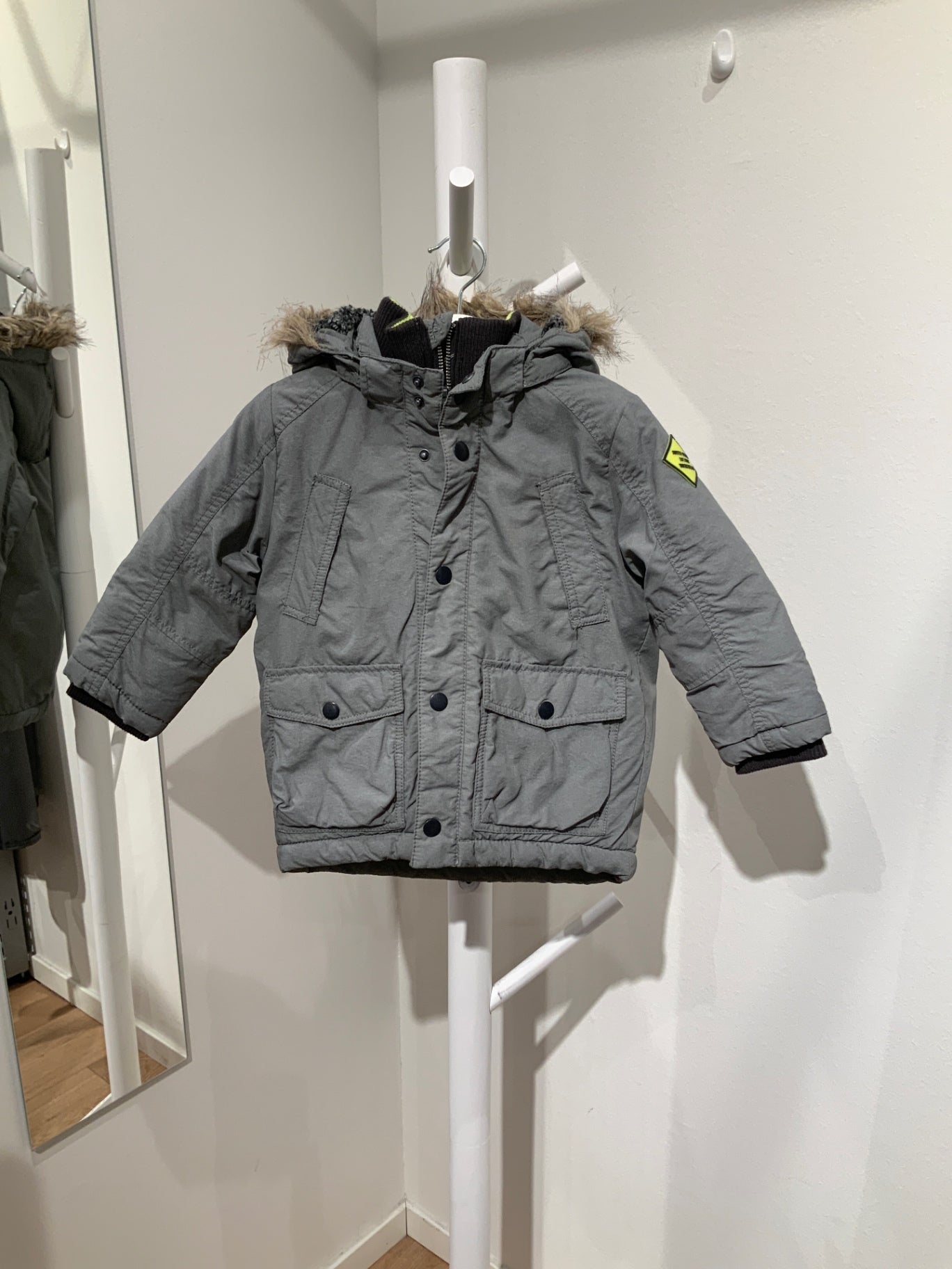 S H&M Jacka 98 Grå/Grön