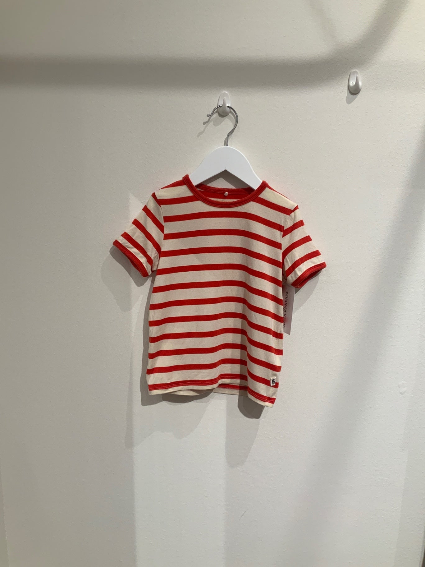 S Mini Rodini T-shirt 104/110 Röd/Vit