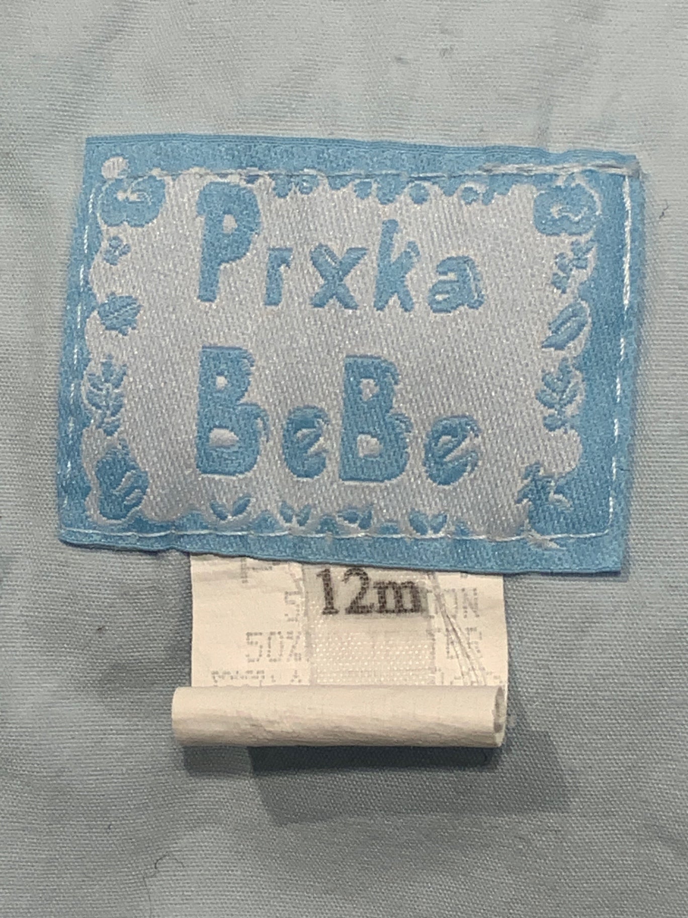 S Pixka Bebe Jacka 12mån Ljusblå/blommig