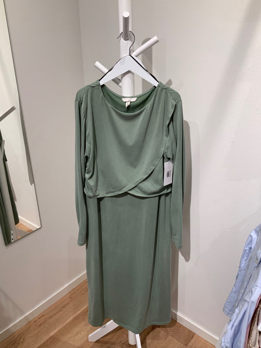 S H&M Mama Klänning L Grön