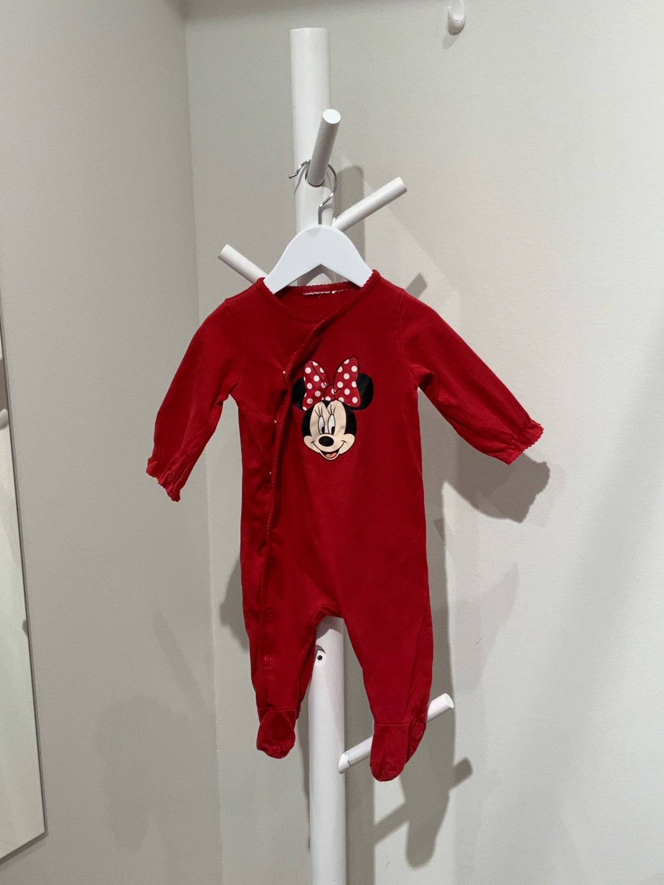 S Onesie 74 Röd Mimmi Mouse