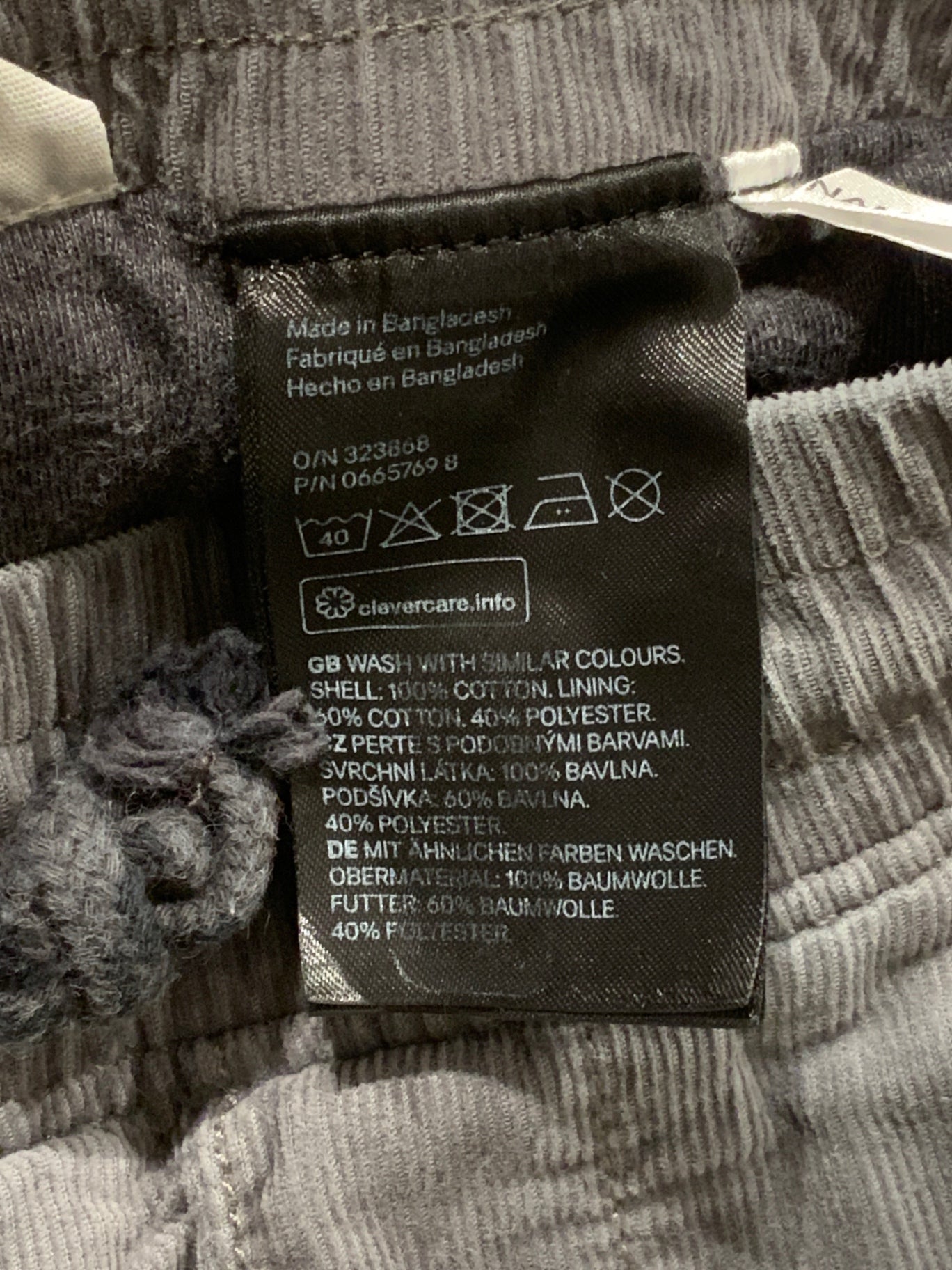 S H&M Byxor 104 Grå