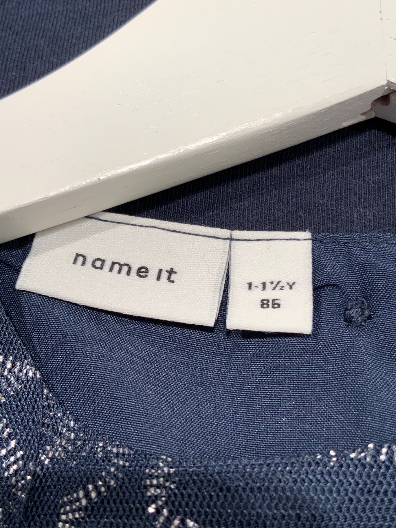 S NameIt Klänning 86 Mörkblå