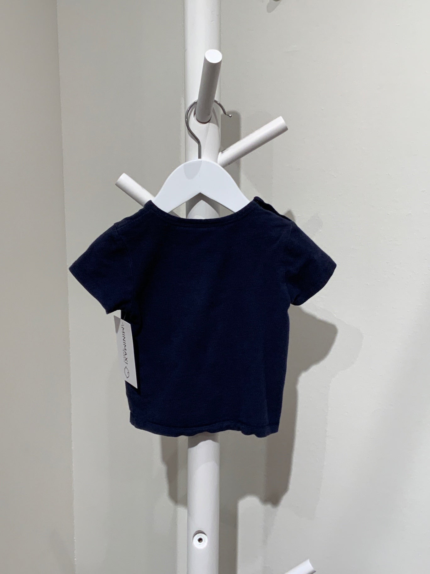 S Mini Rodini T-shirt 68/74 Blå/Flodhäst