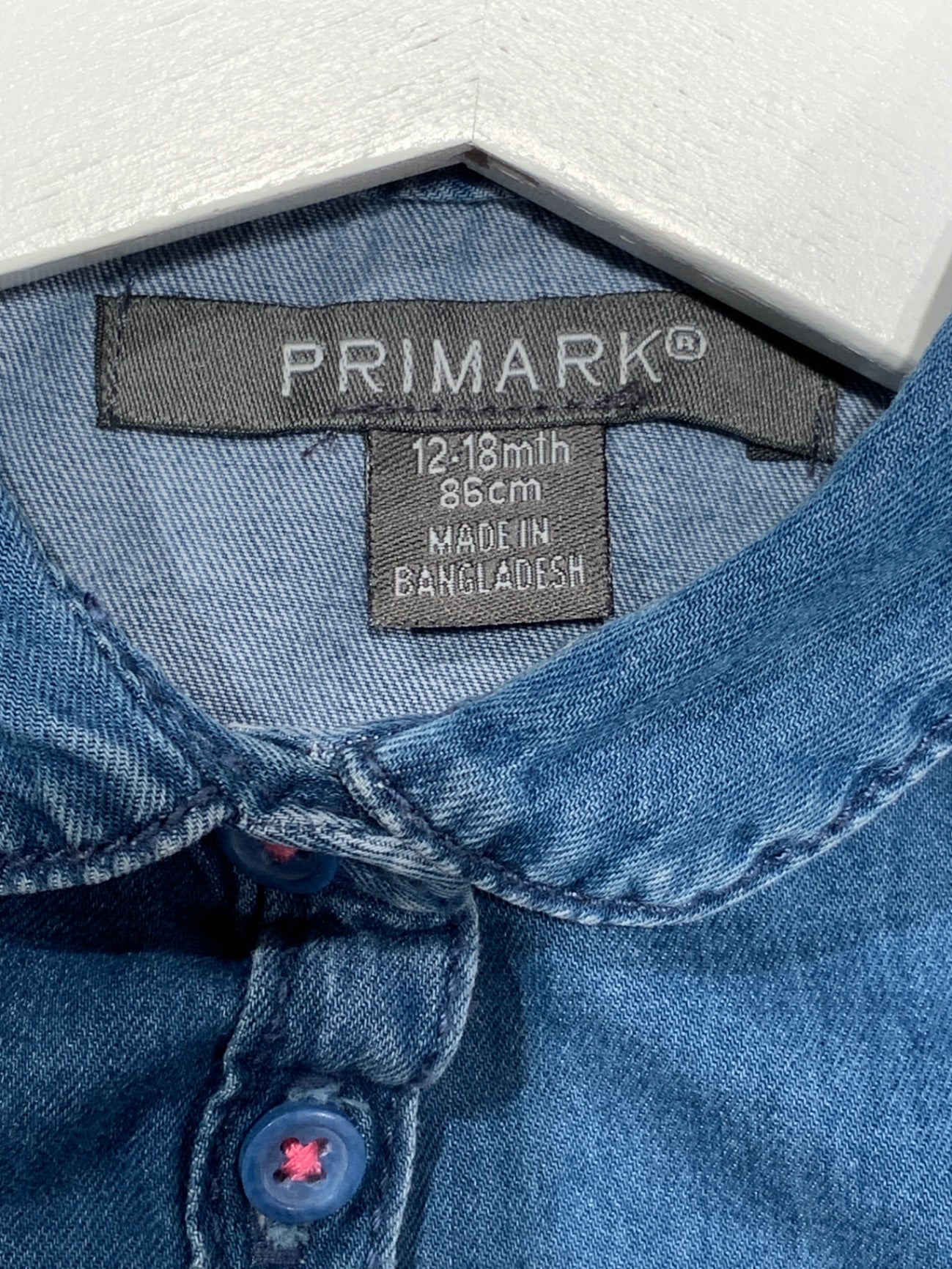 S Primark Jeansskjorta 86 Blå