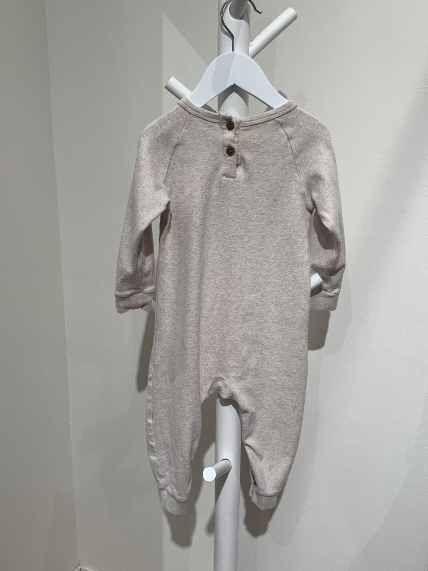 S Pyjamas 74/80 Beige med nalle