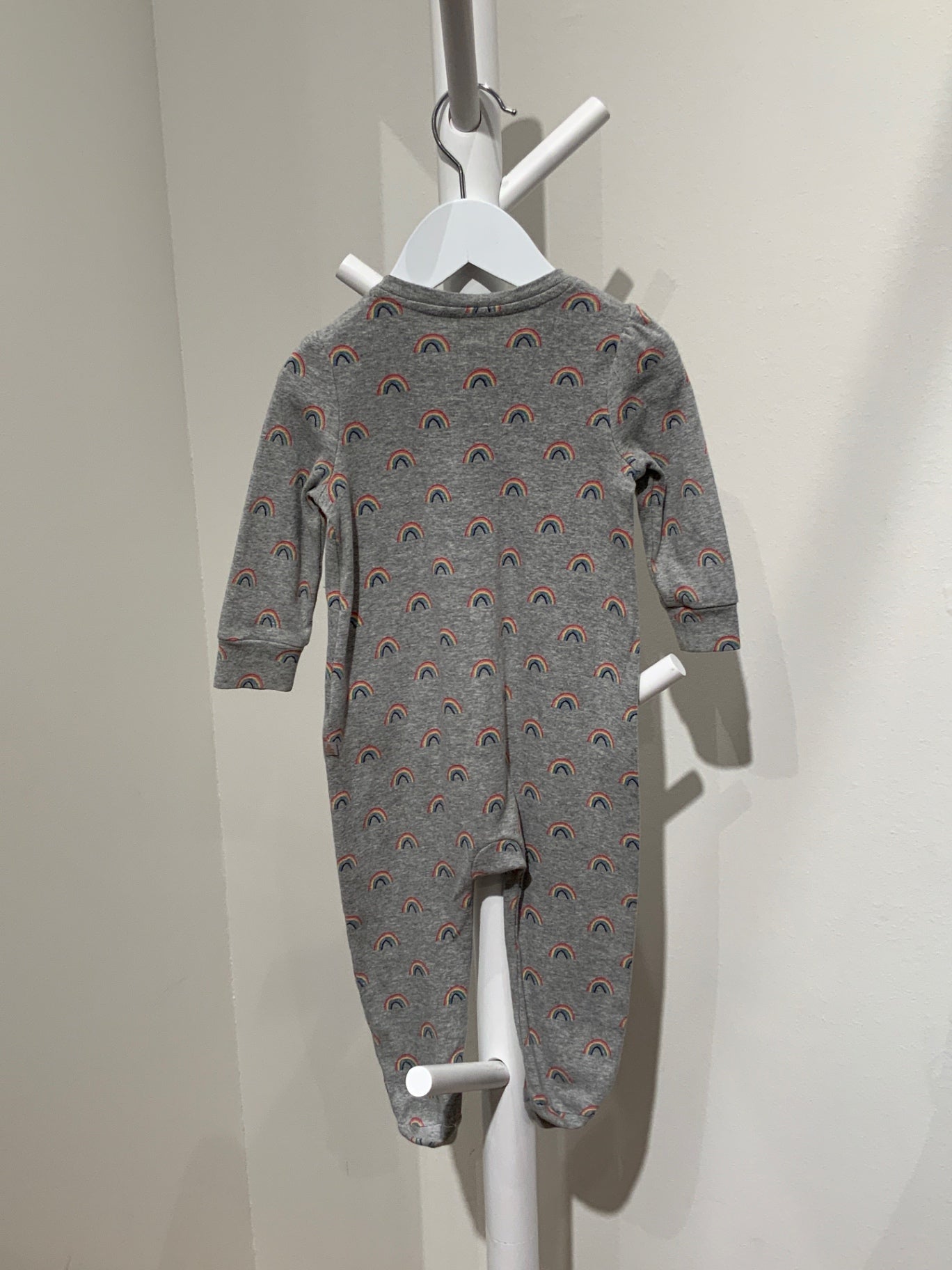 S Baby GAP Pyjamas 9-12mån Grå med regnbåge