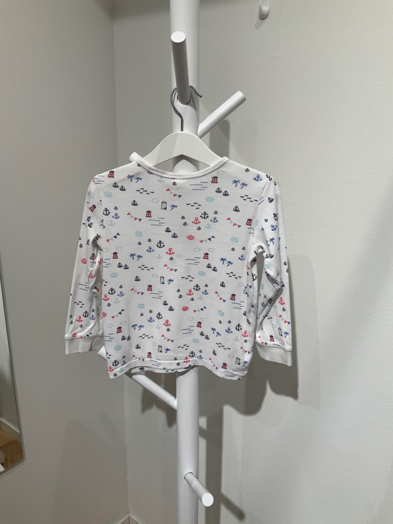 S H&M Tröja 92 vit