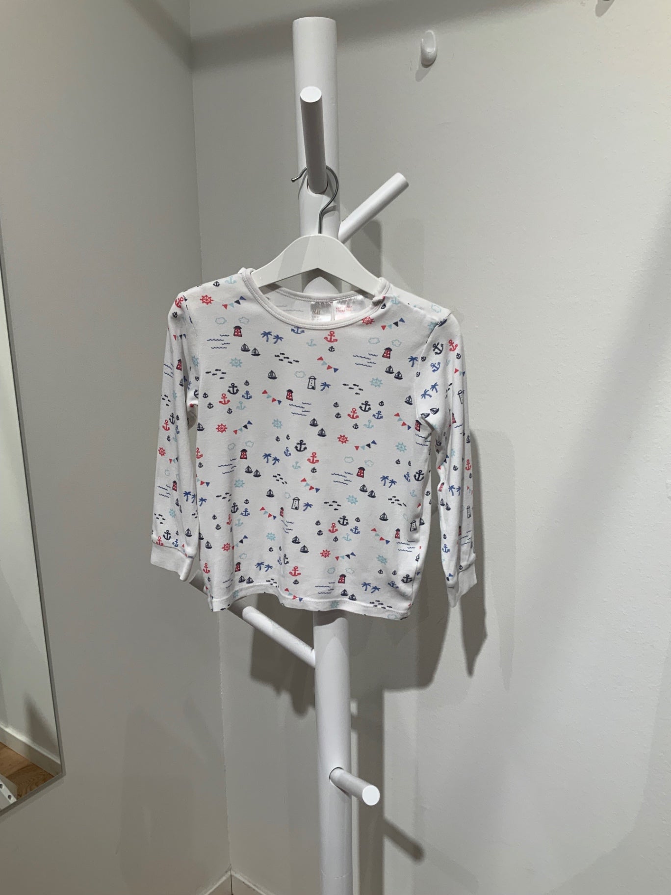 S H&M Tröja 92 vit