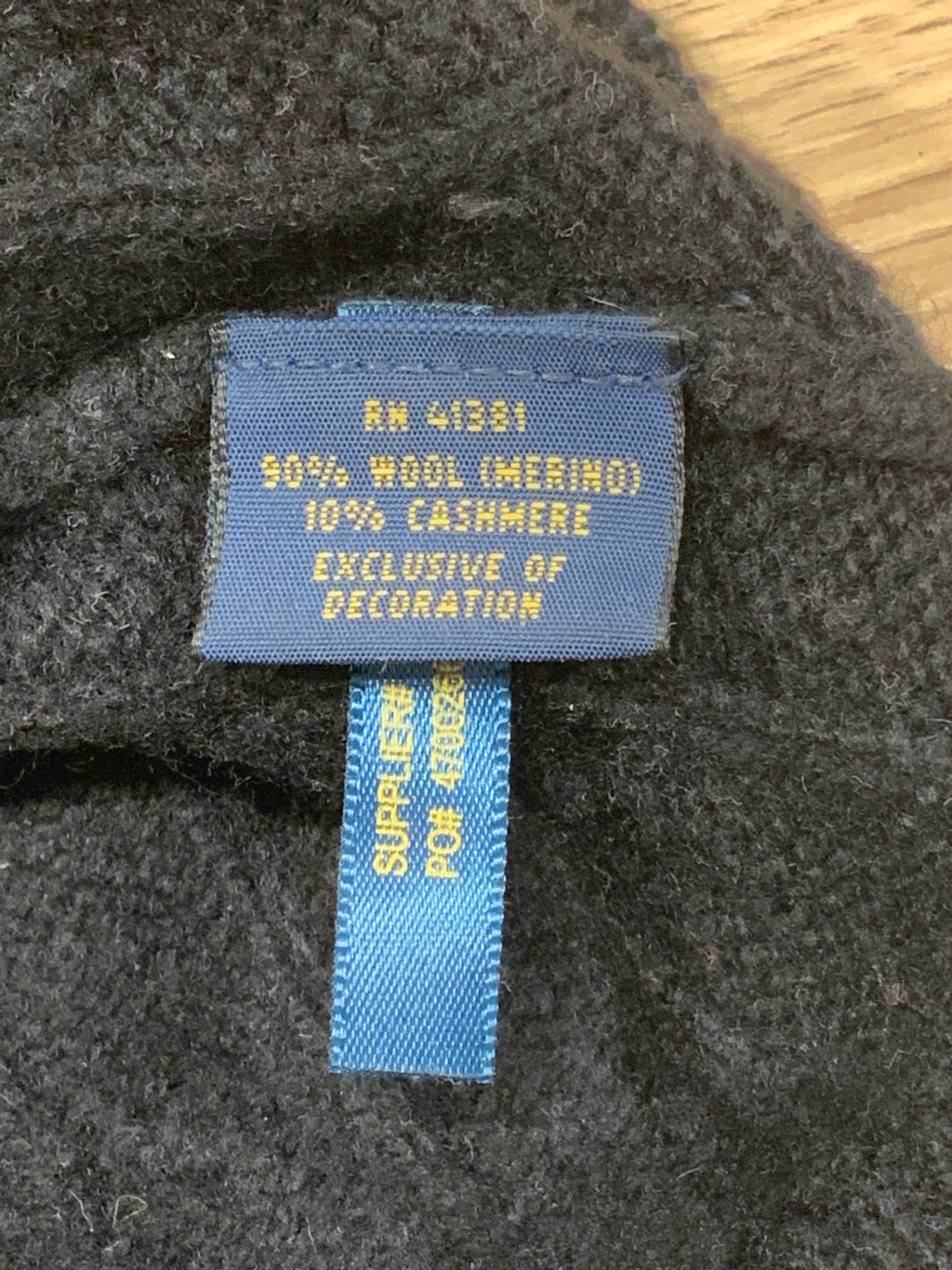 s Ralph Lauren Stickad tröja S Svart (90% merinoull)