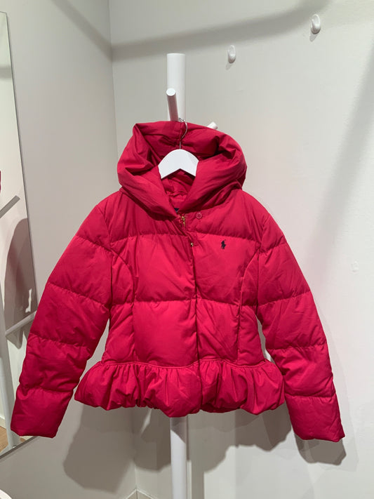 S Ralph Lauren Dunjacka (11-12 ÅR) Rosa med gulddetaljer