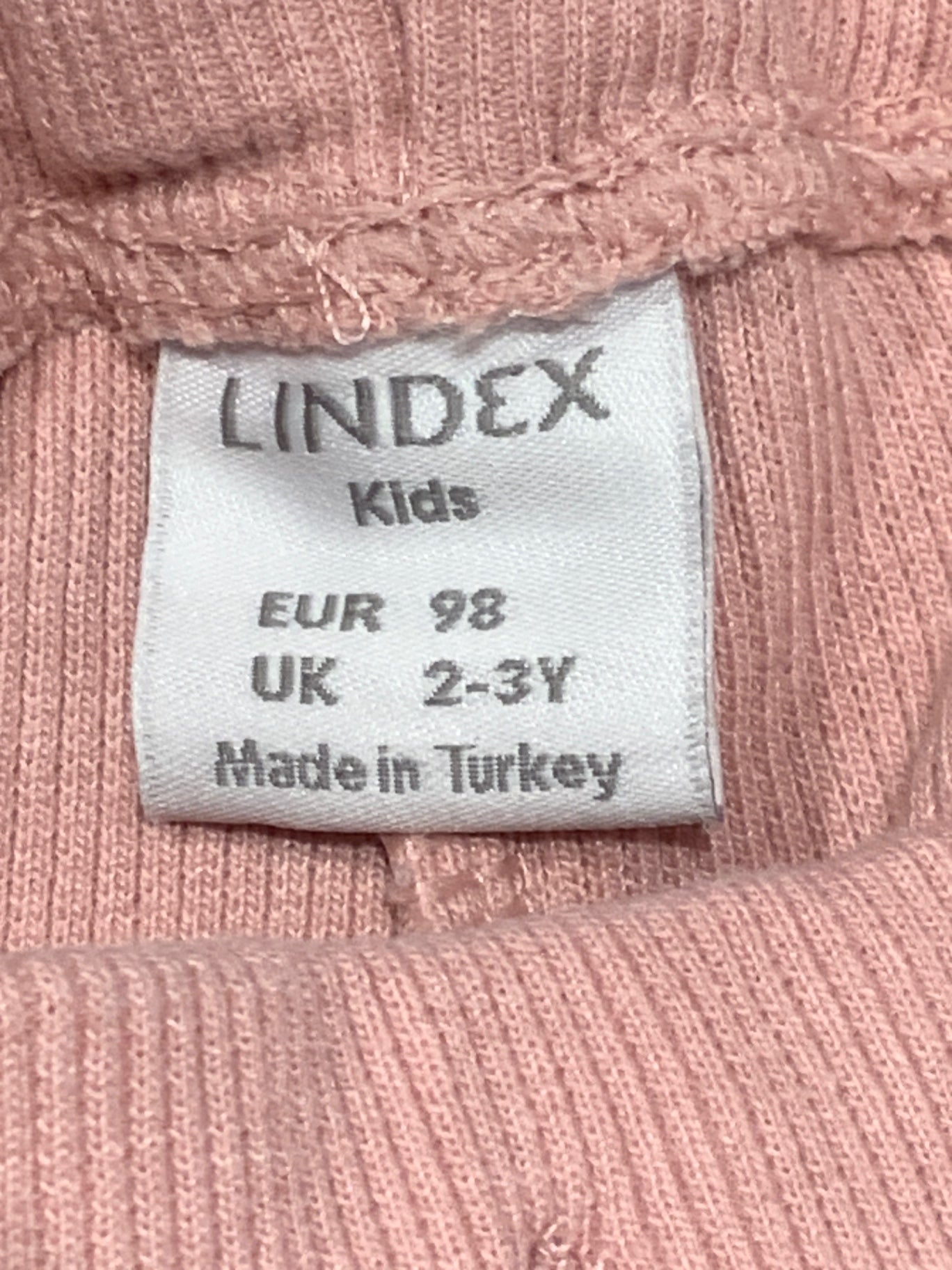 S Lindex Leggings 98 Ljusrosa