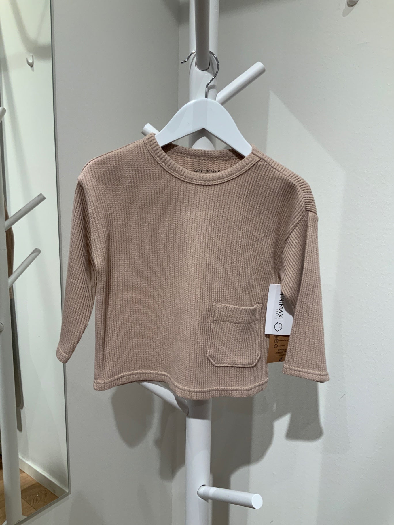 S Easy-Peasy Tröja 98 Beige Ny