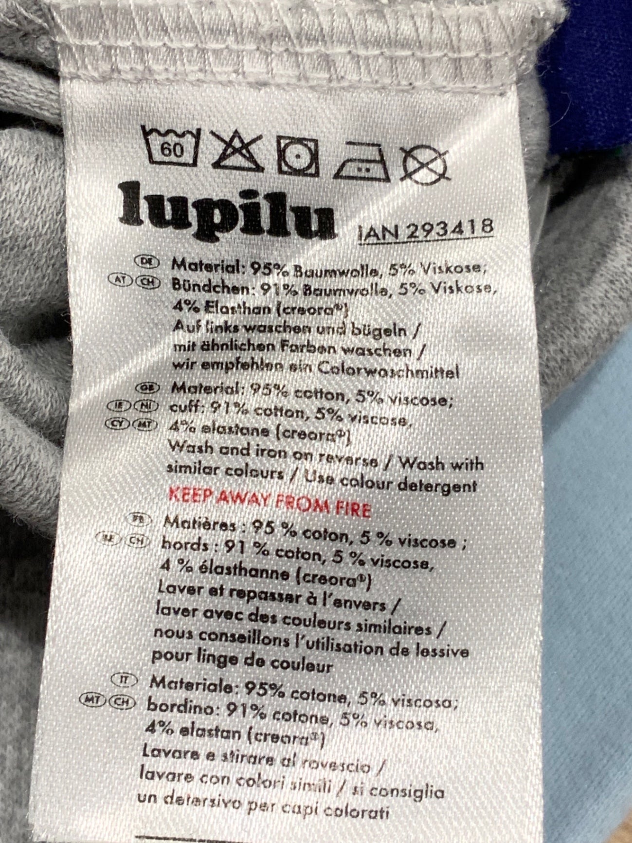 S Lupilu Byxor 50/56 Grå