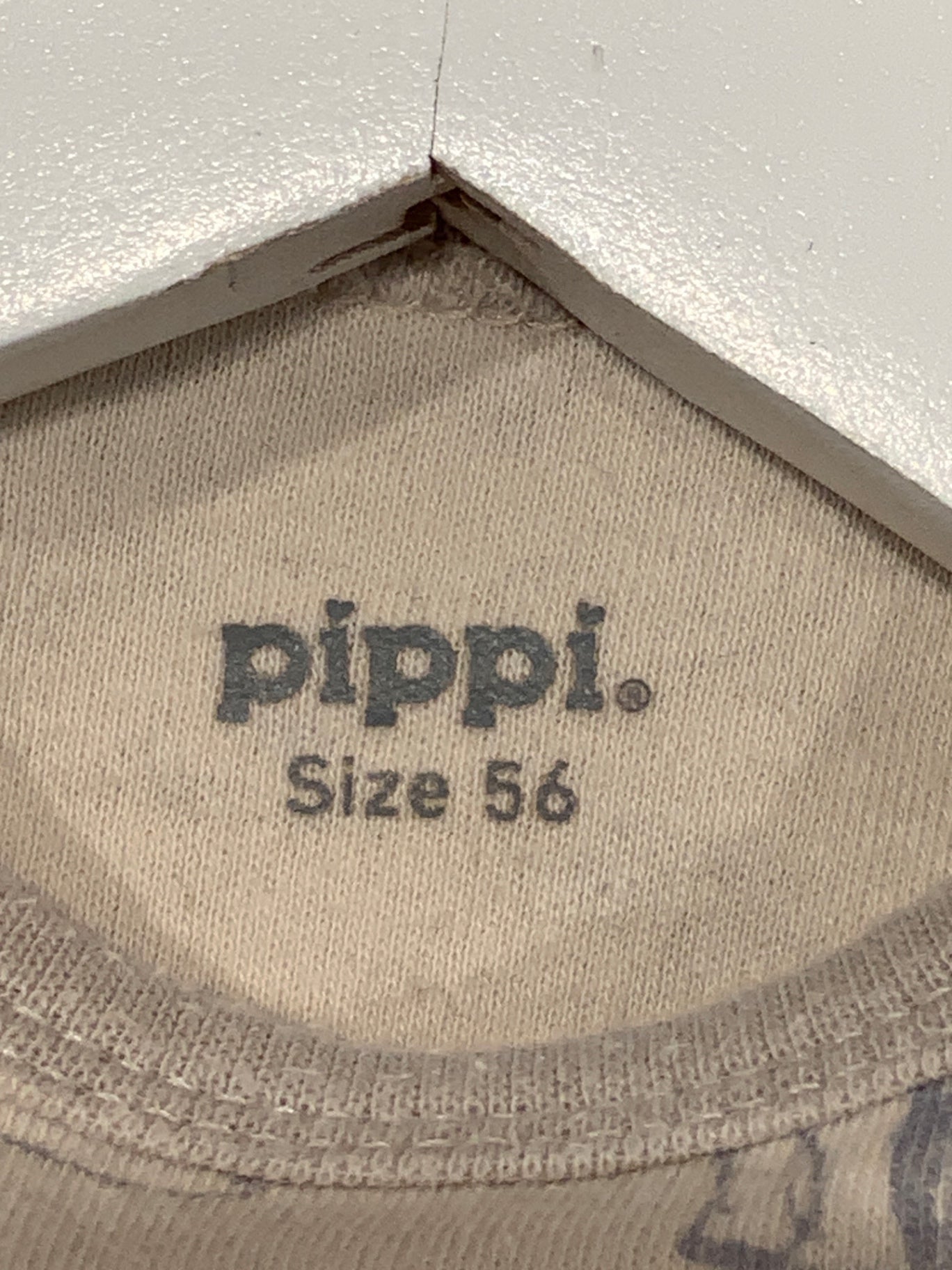 S Pippi Body 56 Grå/Beige