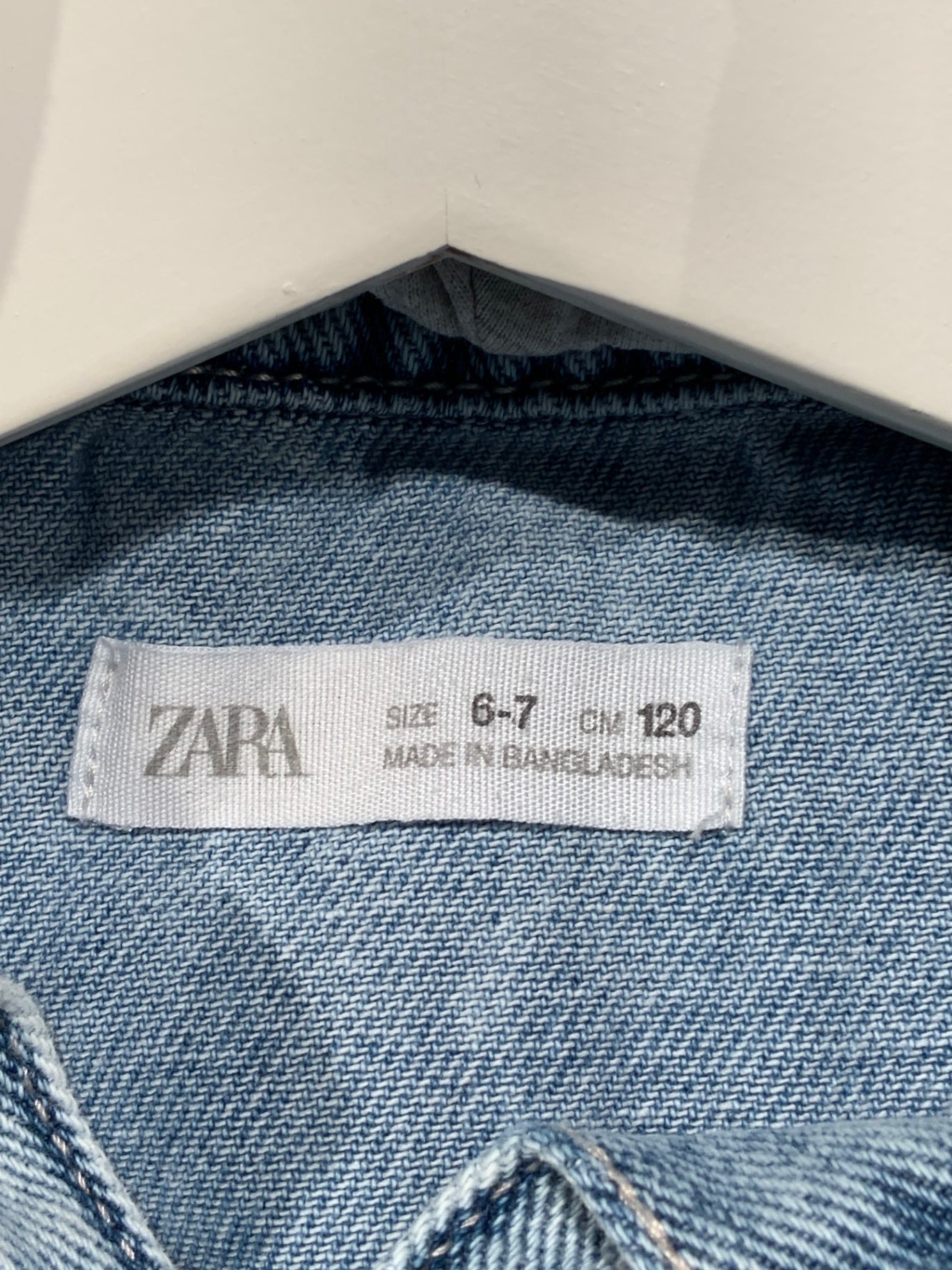 Zara Jeansjacka med luva 120 blå