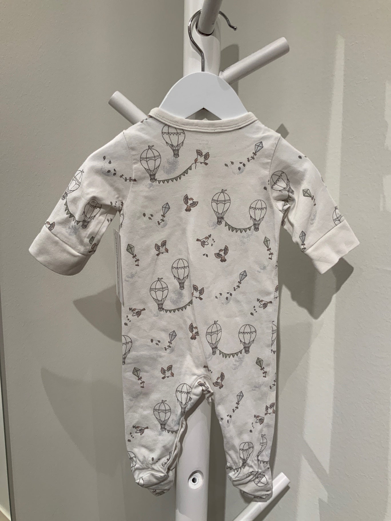 S Lindex Pyjamas 56 Vit/Mönster