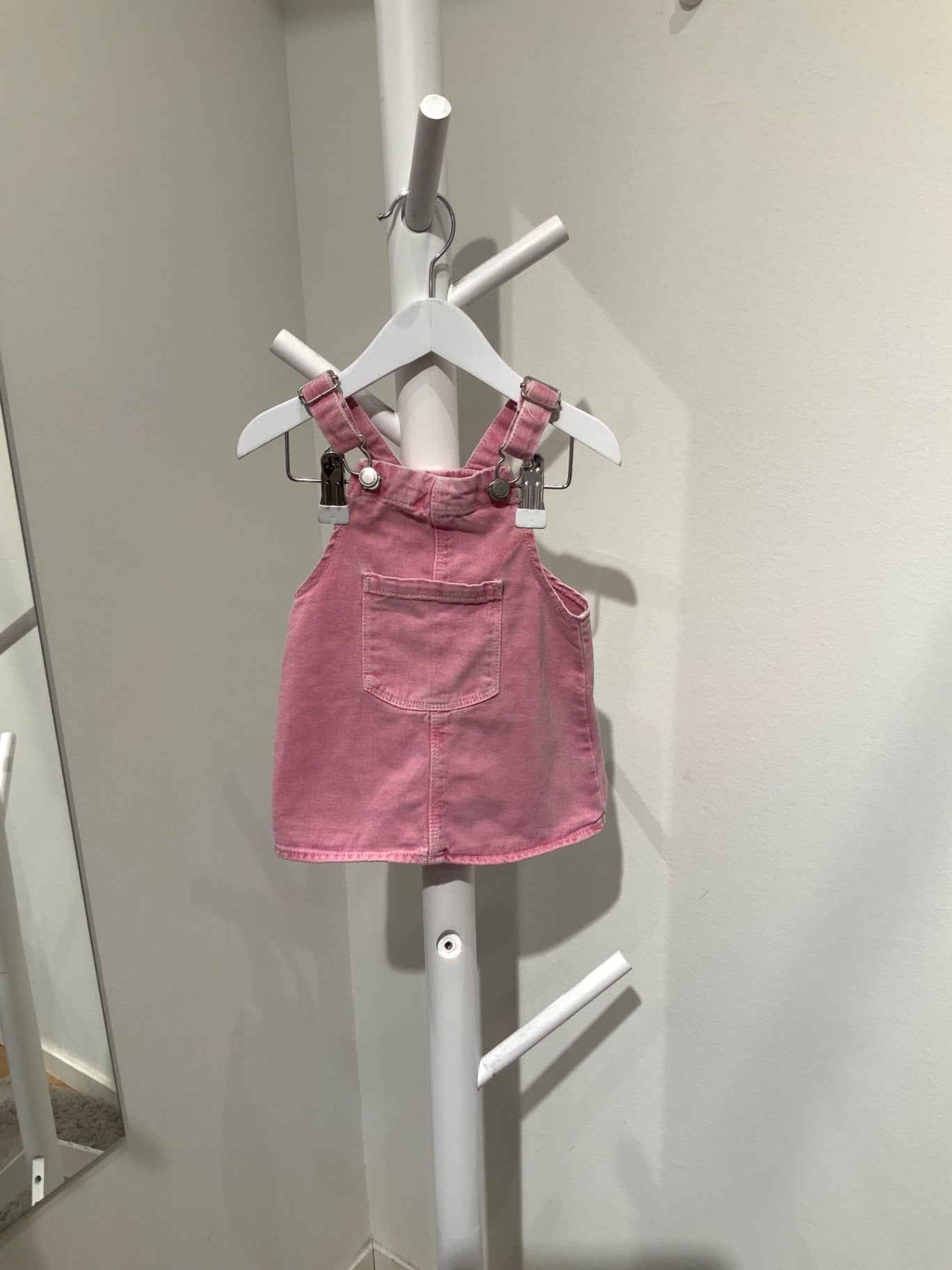 S Zara Jeansklänning 80 Rosa