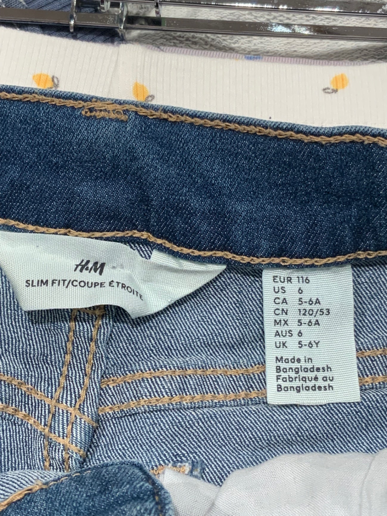 S H&M Jeans 116 blå